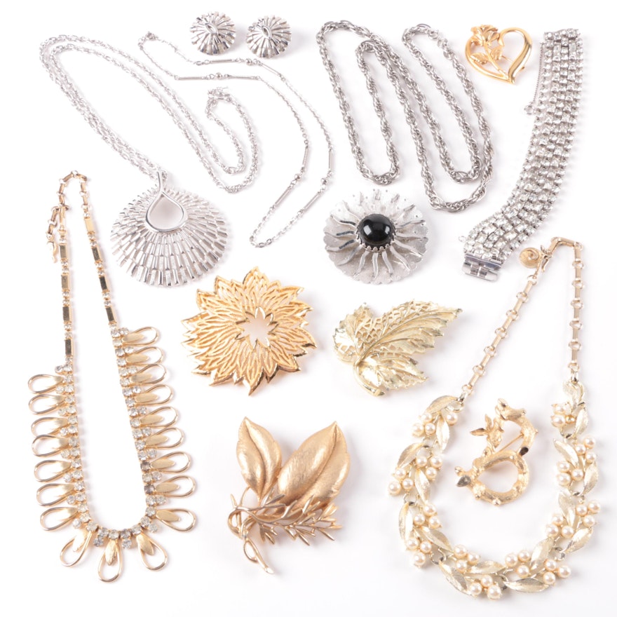 Kramer, Crown Trifari, and Coro Jewelry Selection