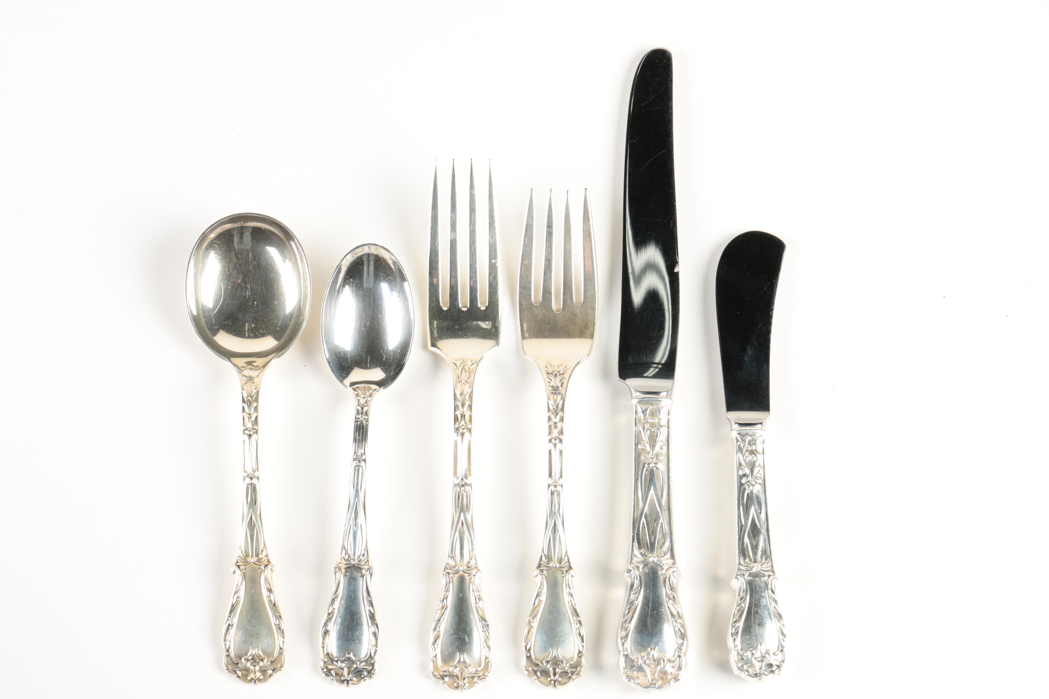 S. Kirk & Son "Quadrille" Sterling Silver Flatware Set