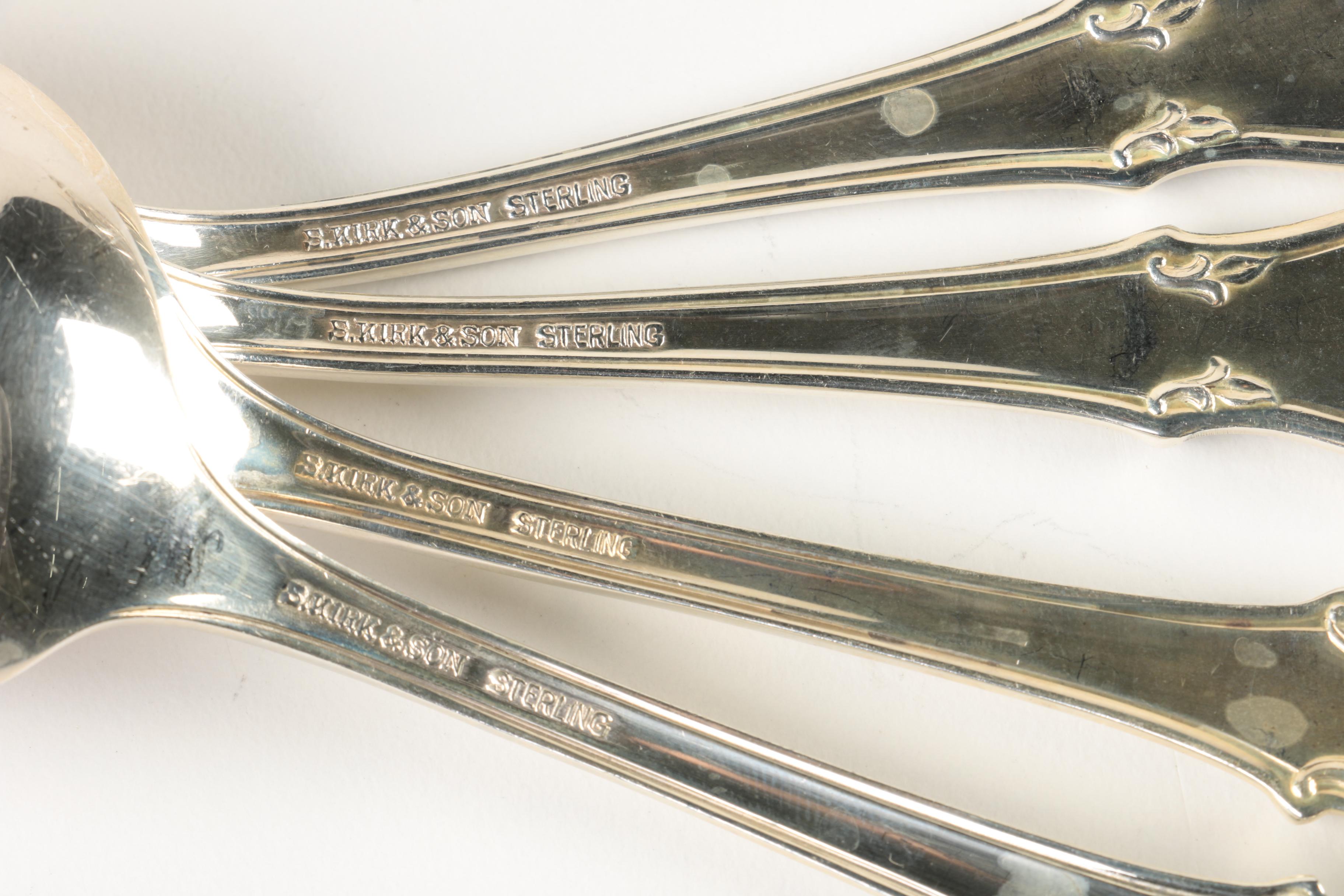 S. Kirk & Son "Quadrille" Sterling Silver Flatware Set