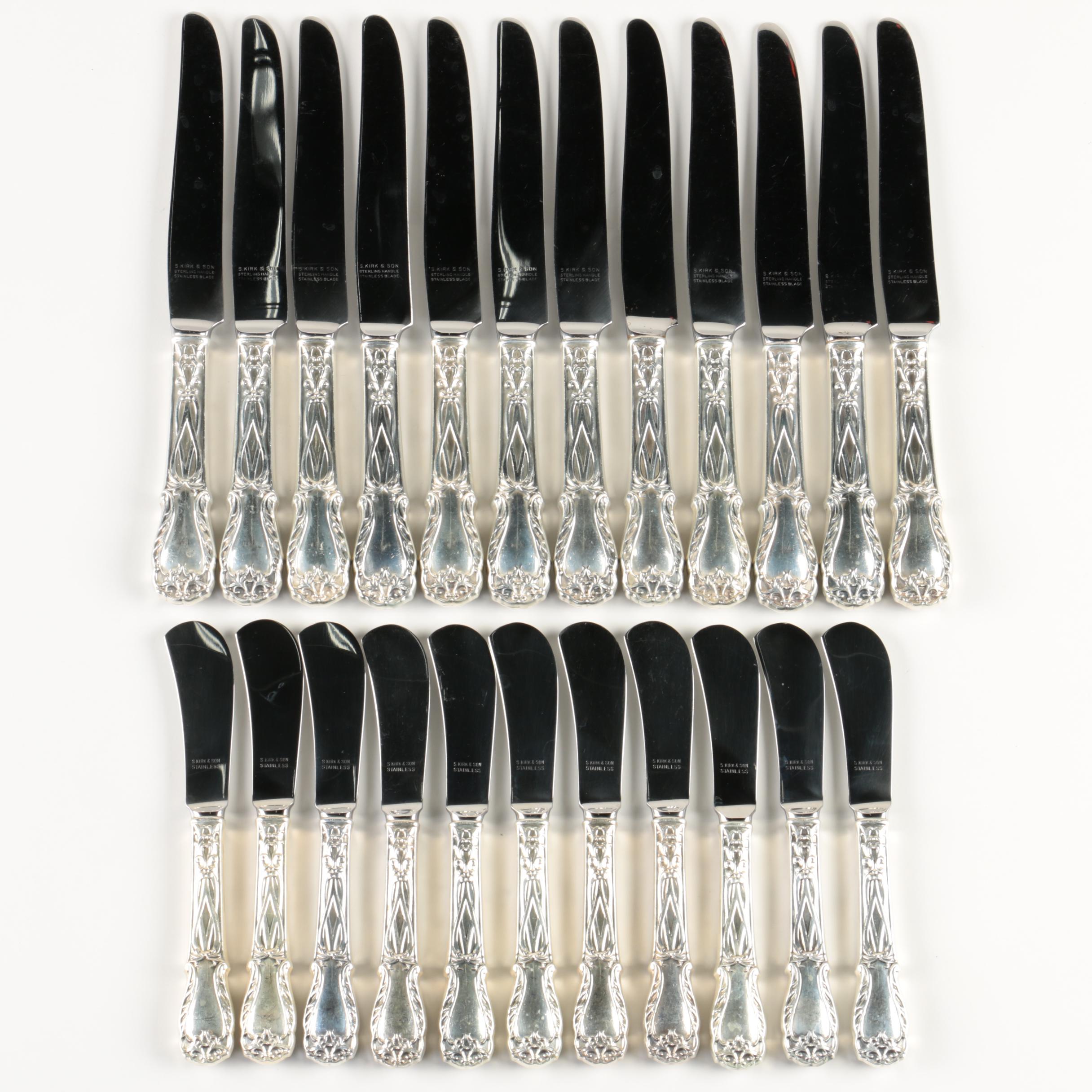 S. Kirk & Son "Quadrille" Sterling Silver Flatware Set