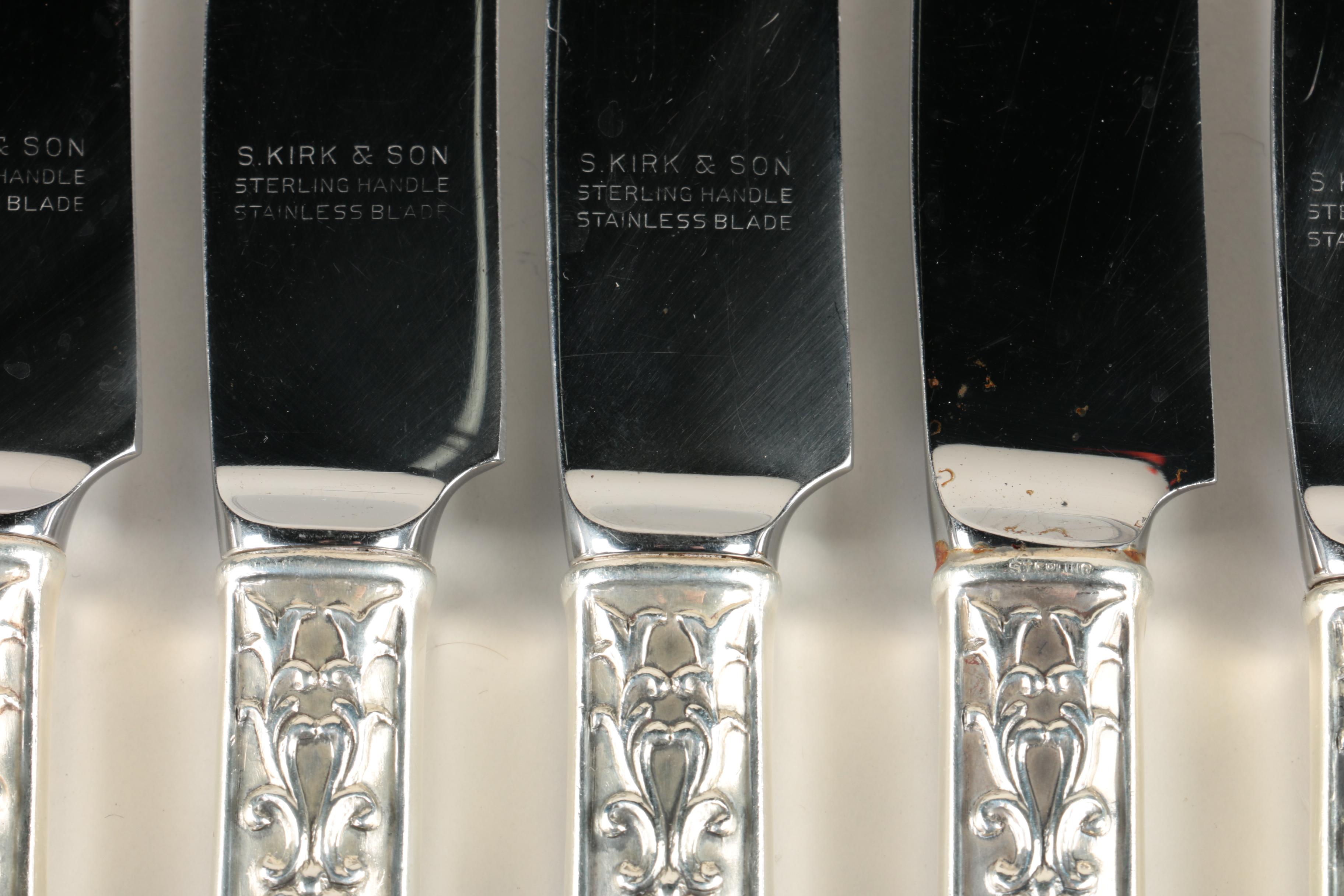 S. Kirk & Son "Quadrille" Sterling Silver Flatware Set