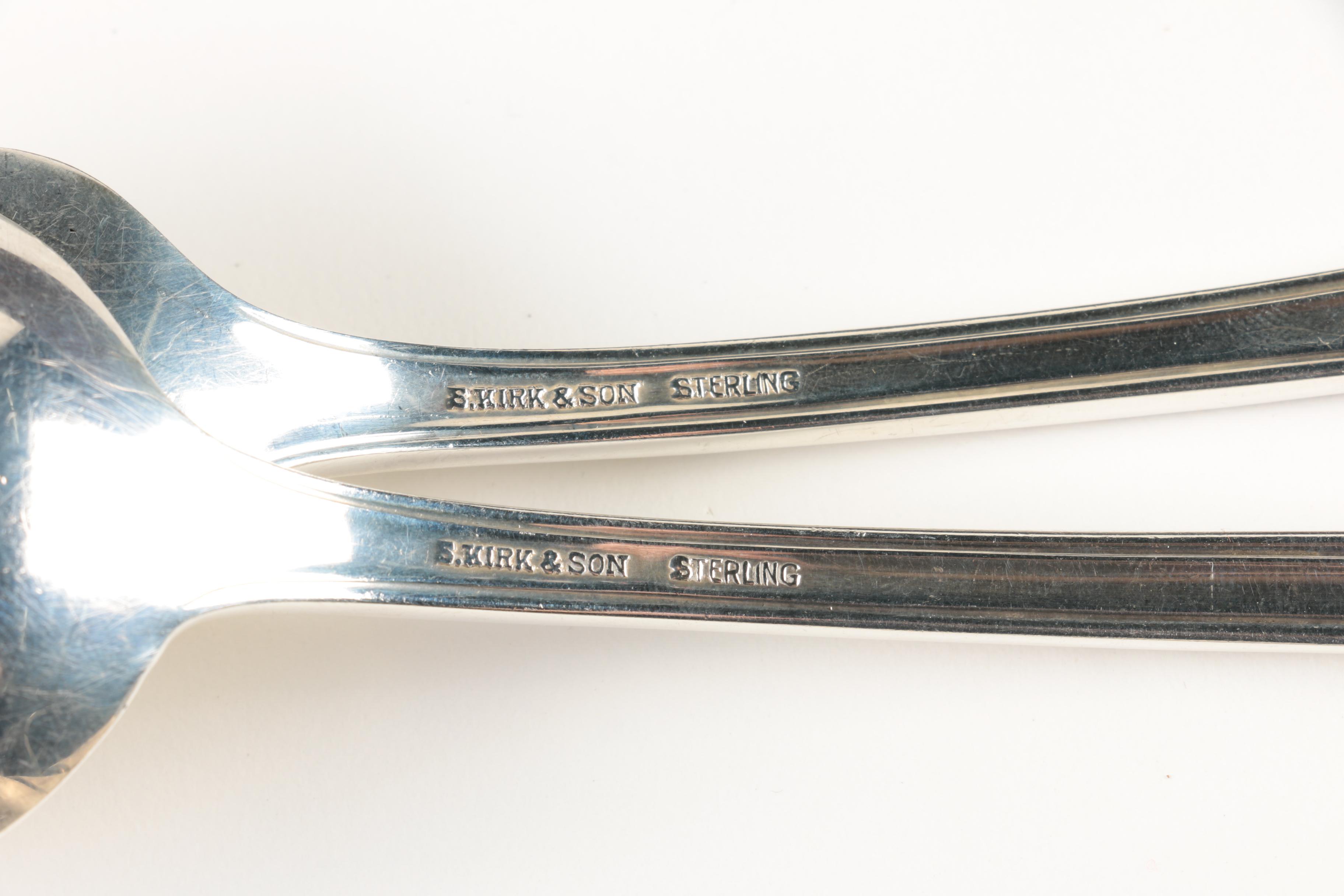 S. Kirk & Son "Quadrille" Sterling Silver Flatware Set