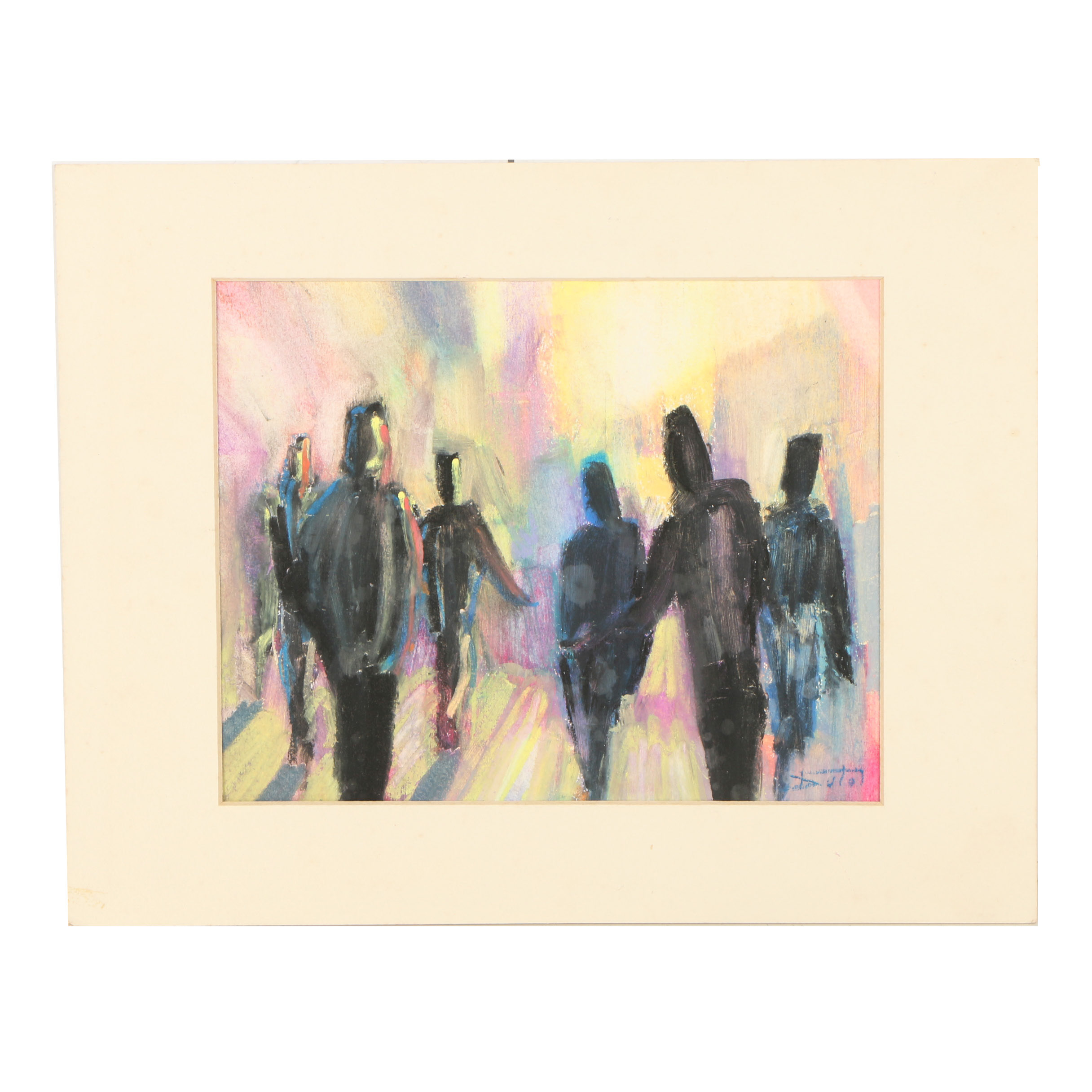 Bruno Dutot Pastel Drawing