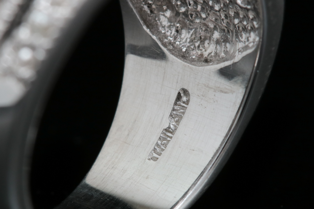 Sterling Silver, Rose Quartz and White Zircon Ring