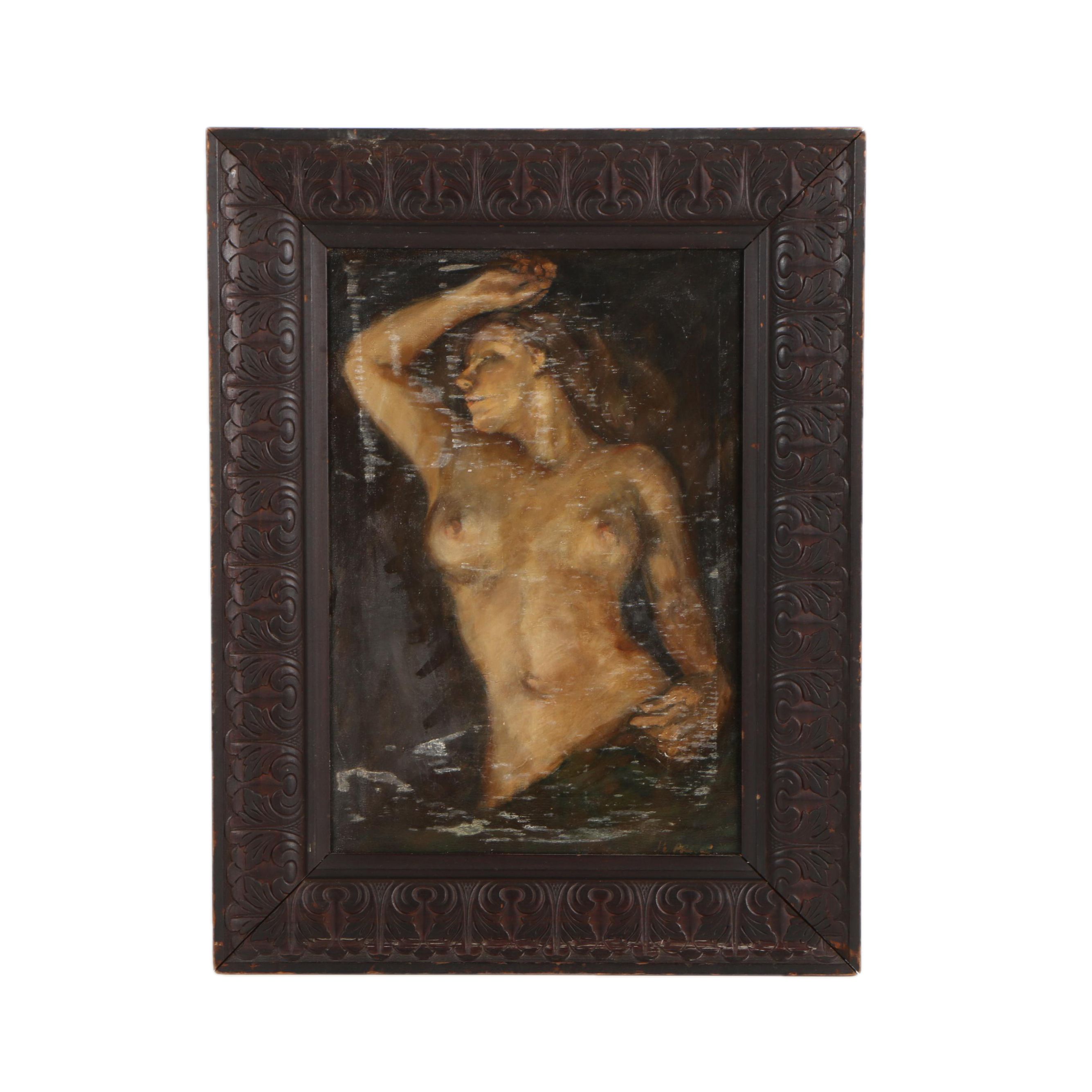 Oil Painting of a Nude Woman