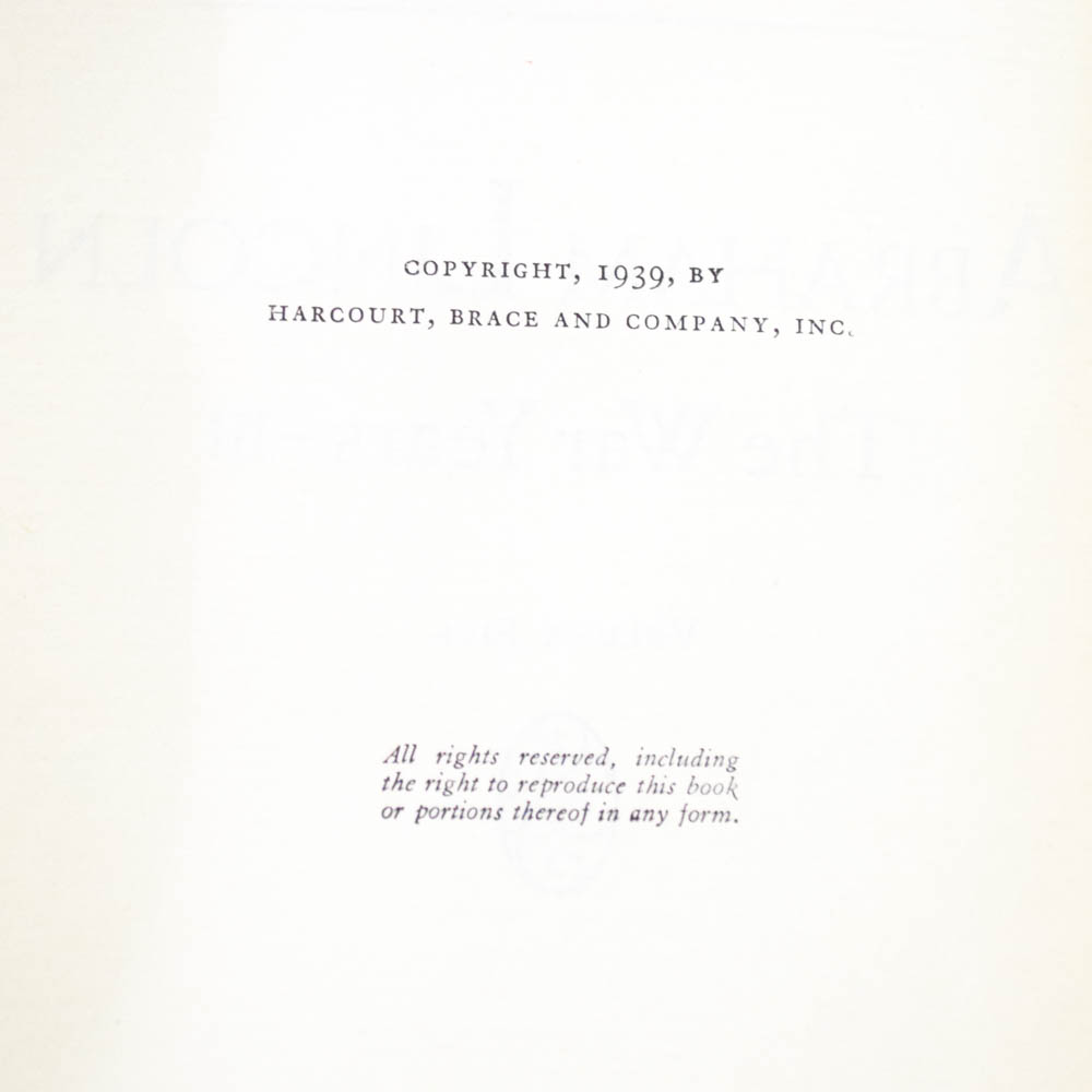 Complete Set of Carl Sandburg's "Abraham Lincoln"