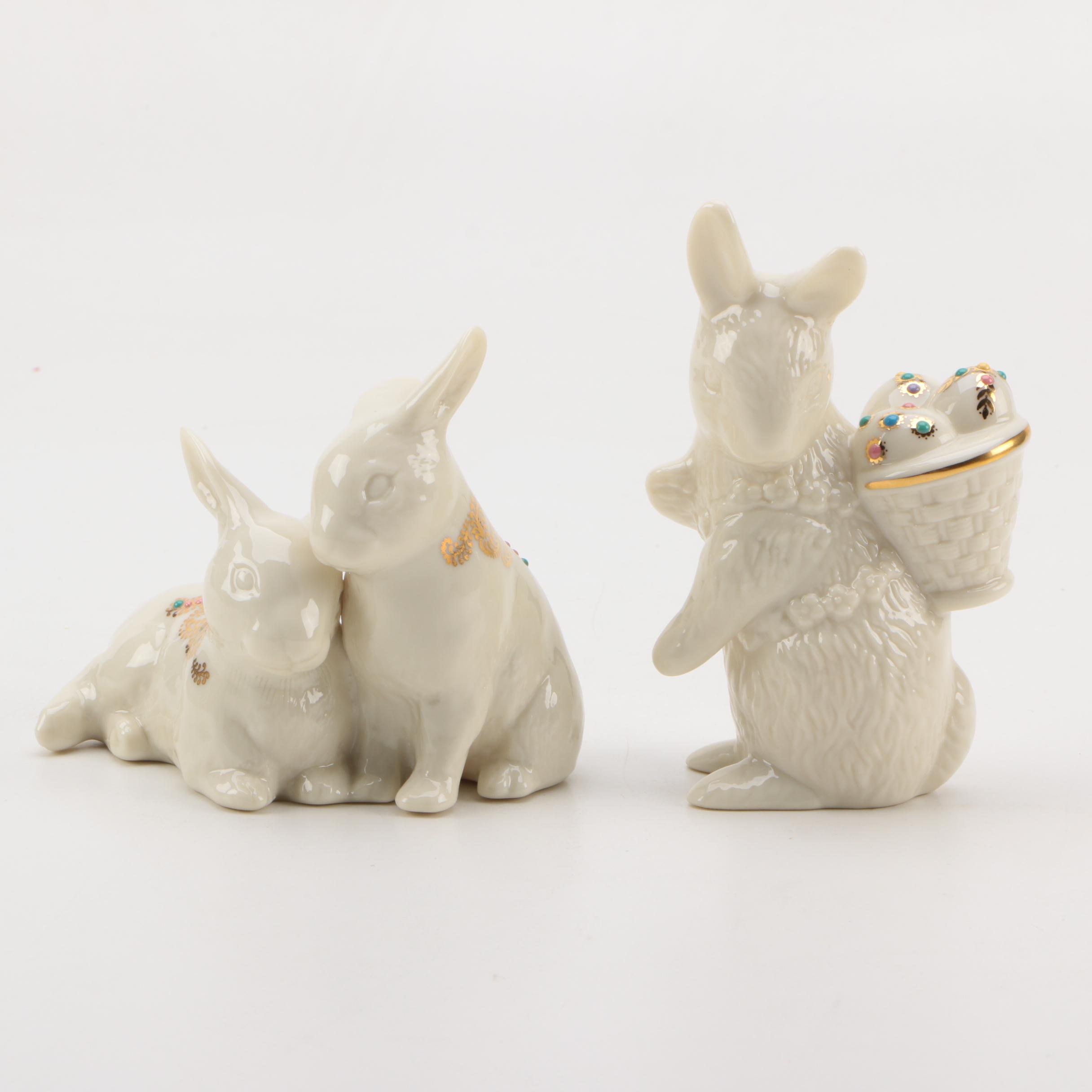 Lenox Porcelain Easter Bunny Figurines