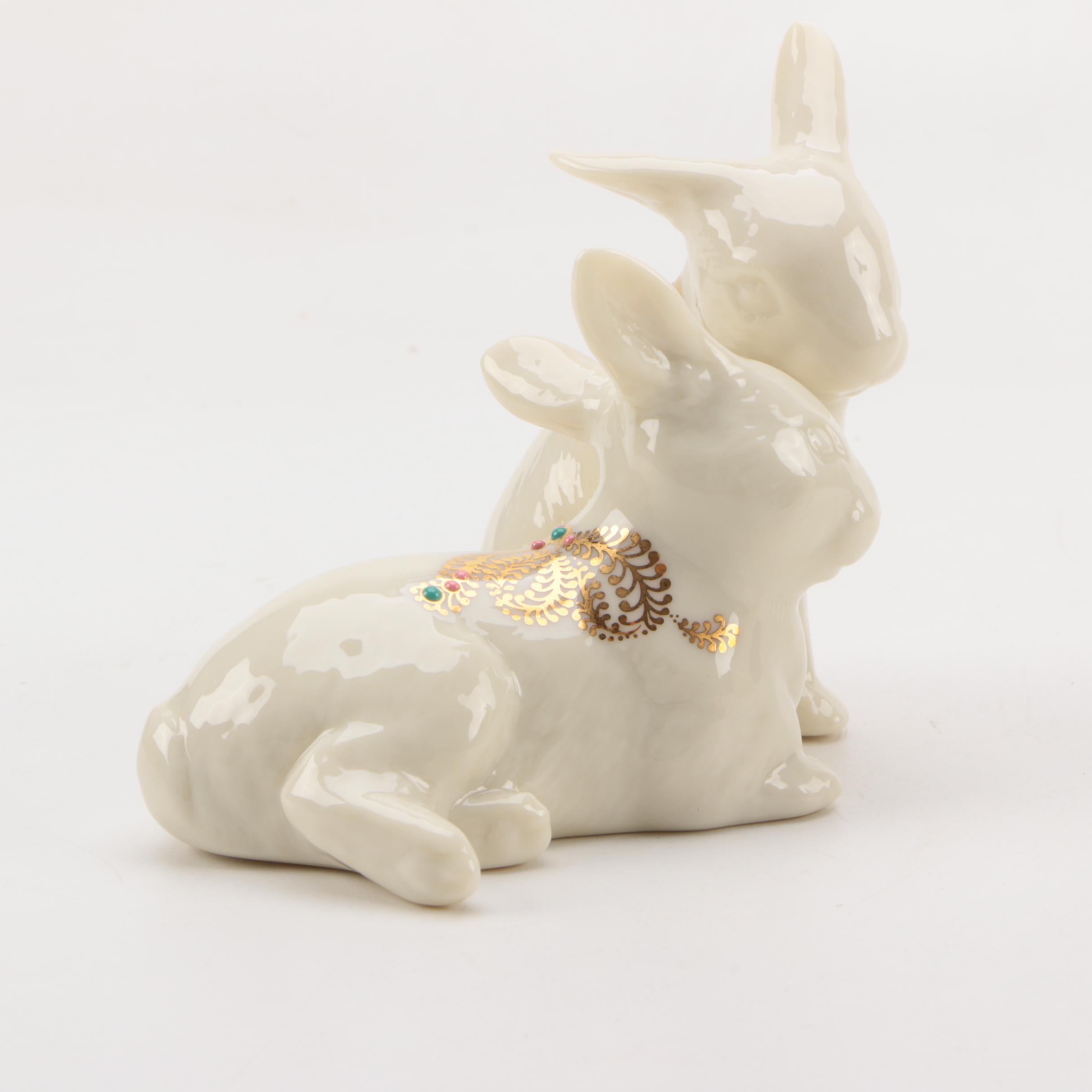 Lenox Porcelain Easter Bunny Figurines