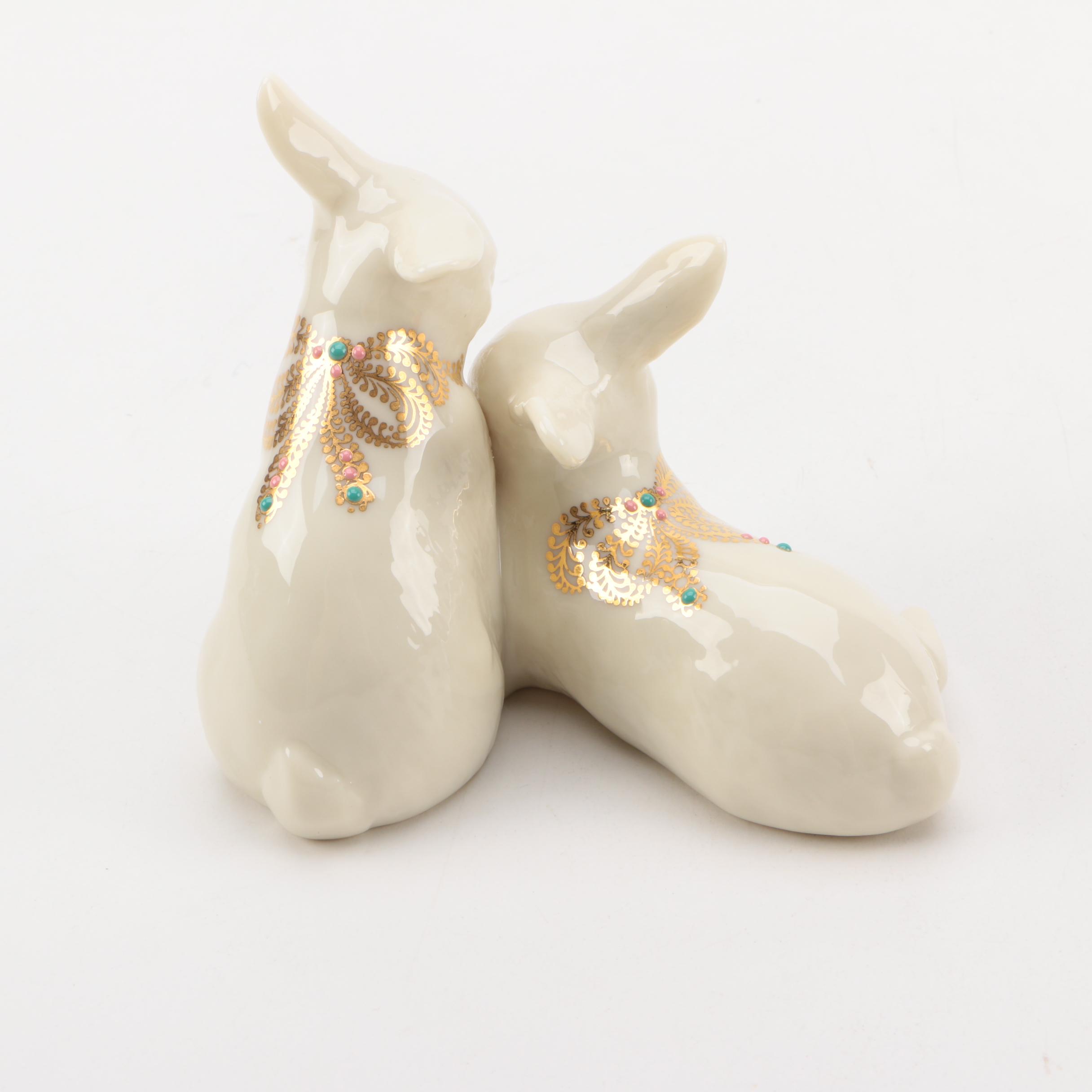 Lenox Porcelain Easter Bunny Figurines