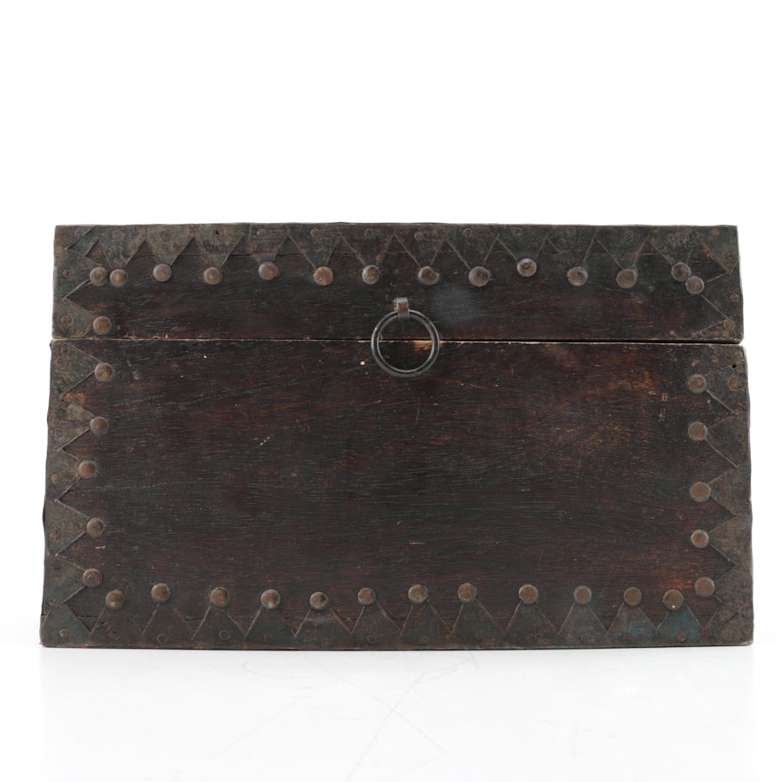 Wood and Metal Box from India