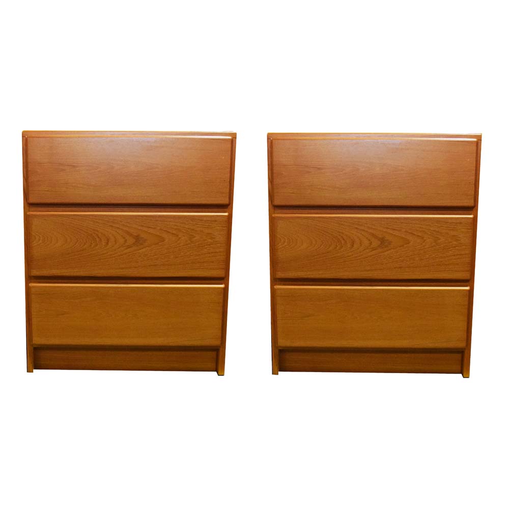Danish Modern Style Teak "520 Classica" Nightstands by Mobican