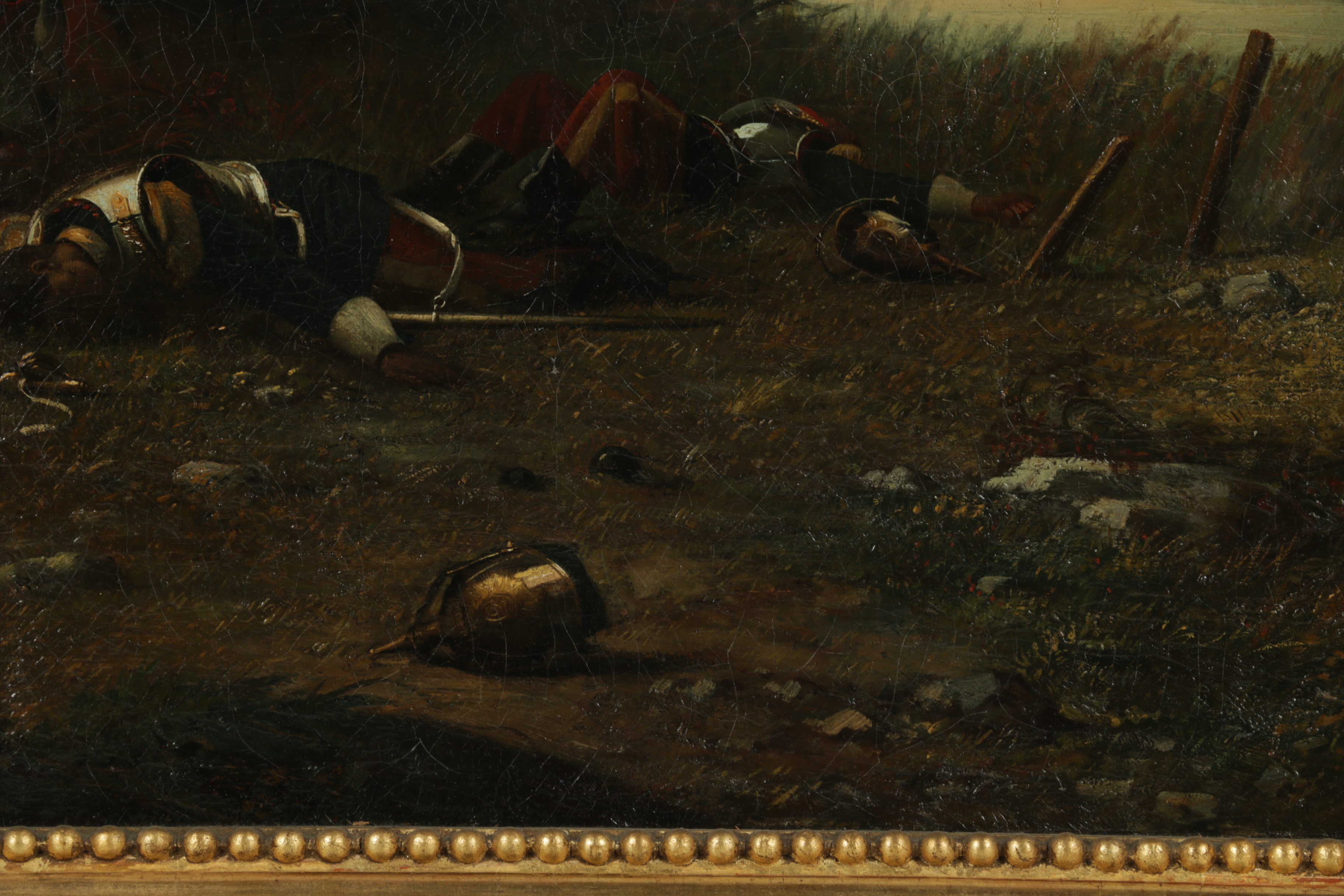 Important Sanchez Blanco Historical Military Painting "After the Battle"