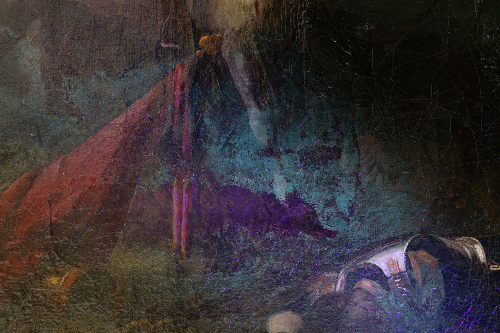 Important Sanchez Blanco Historical Military Painting "After the Battle"