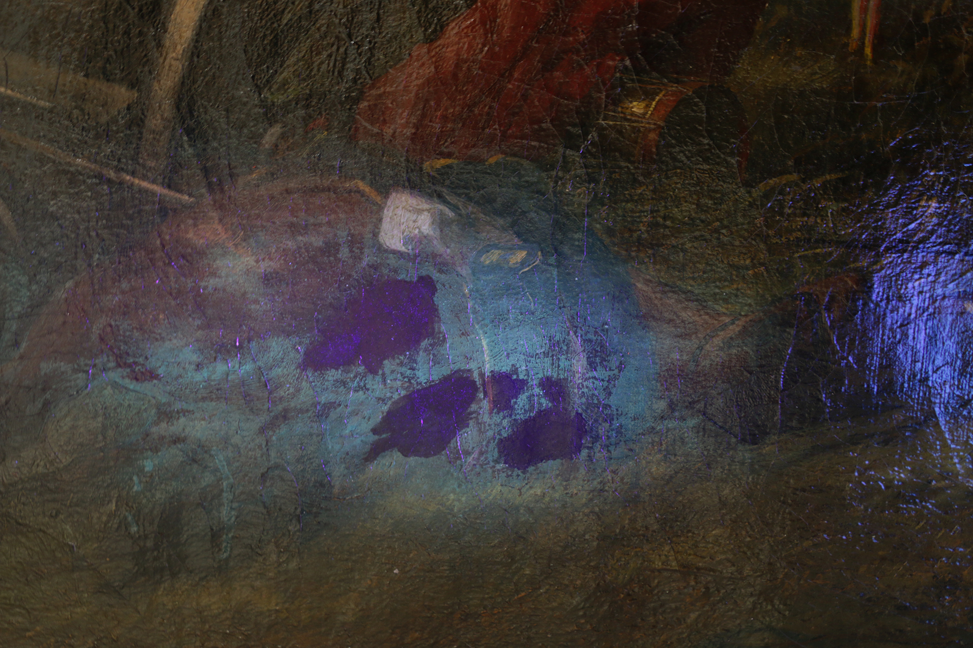 Important Sanchez Blanco Historical Military Painting "After the Battle"