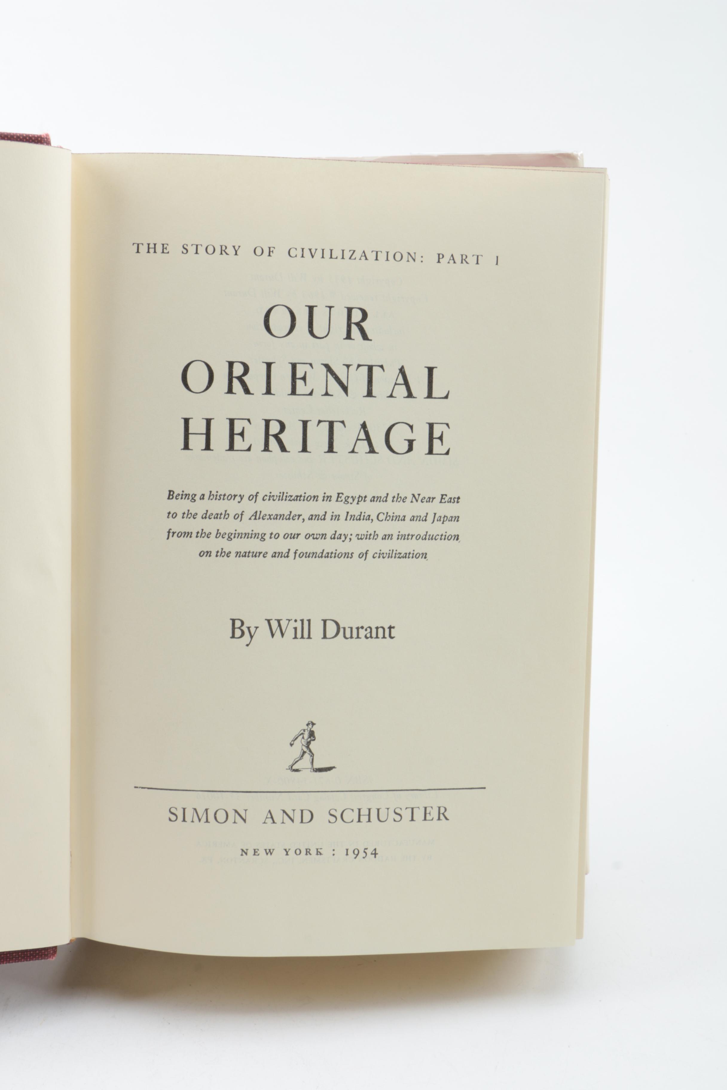 Volumes from "Story and Civilization" by Will and Ariel Durant and More