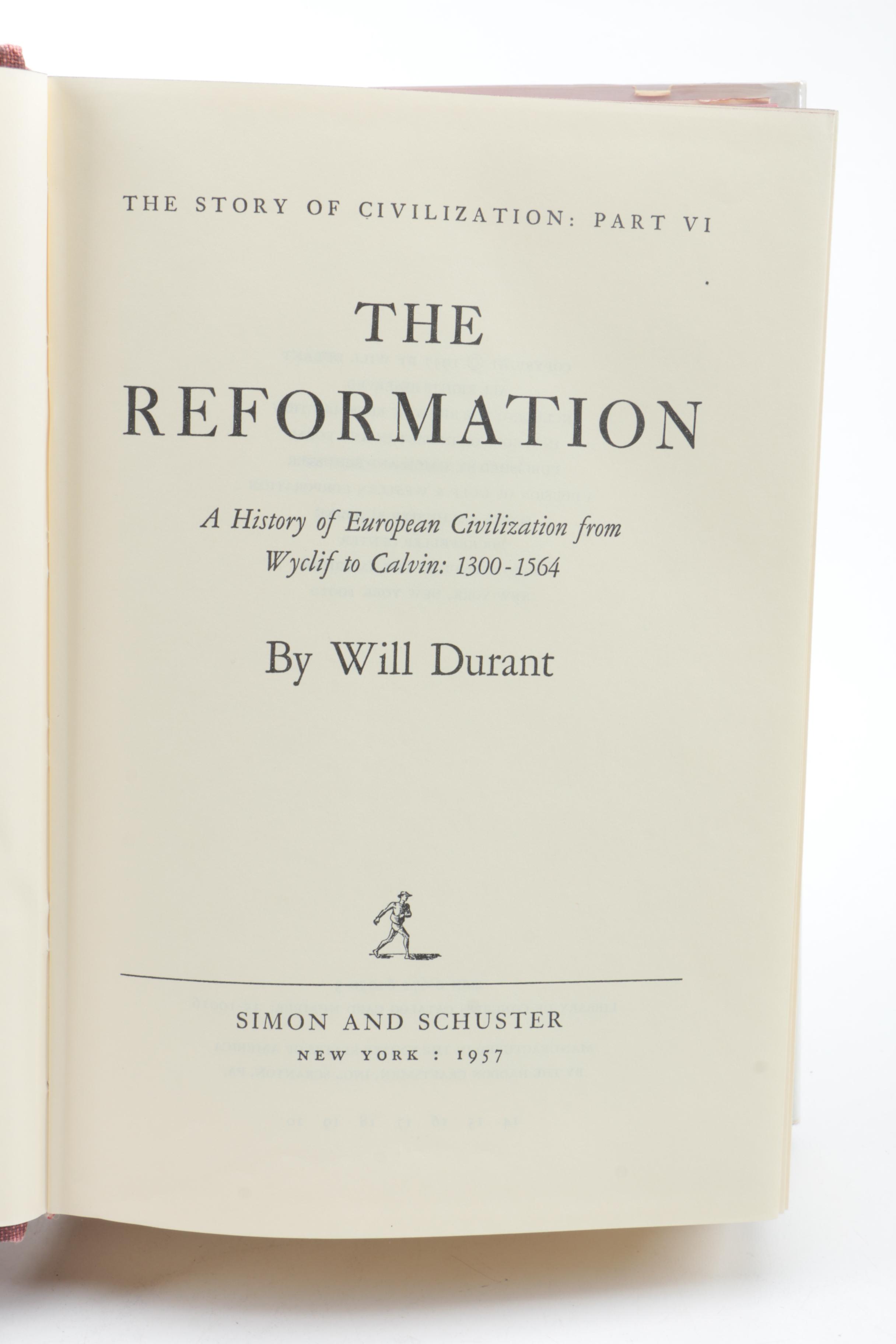 Volumes from "Story and Civilization" by Will and Ariel Durant and More