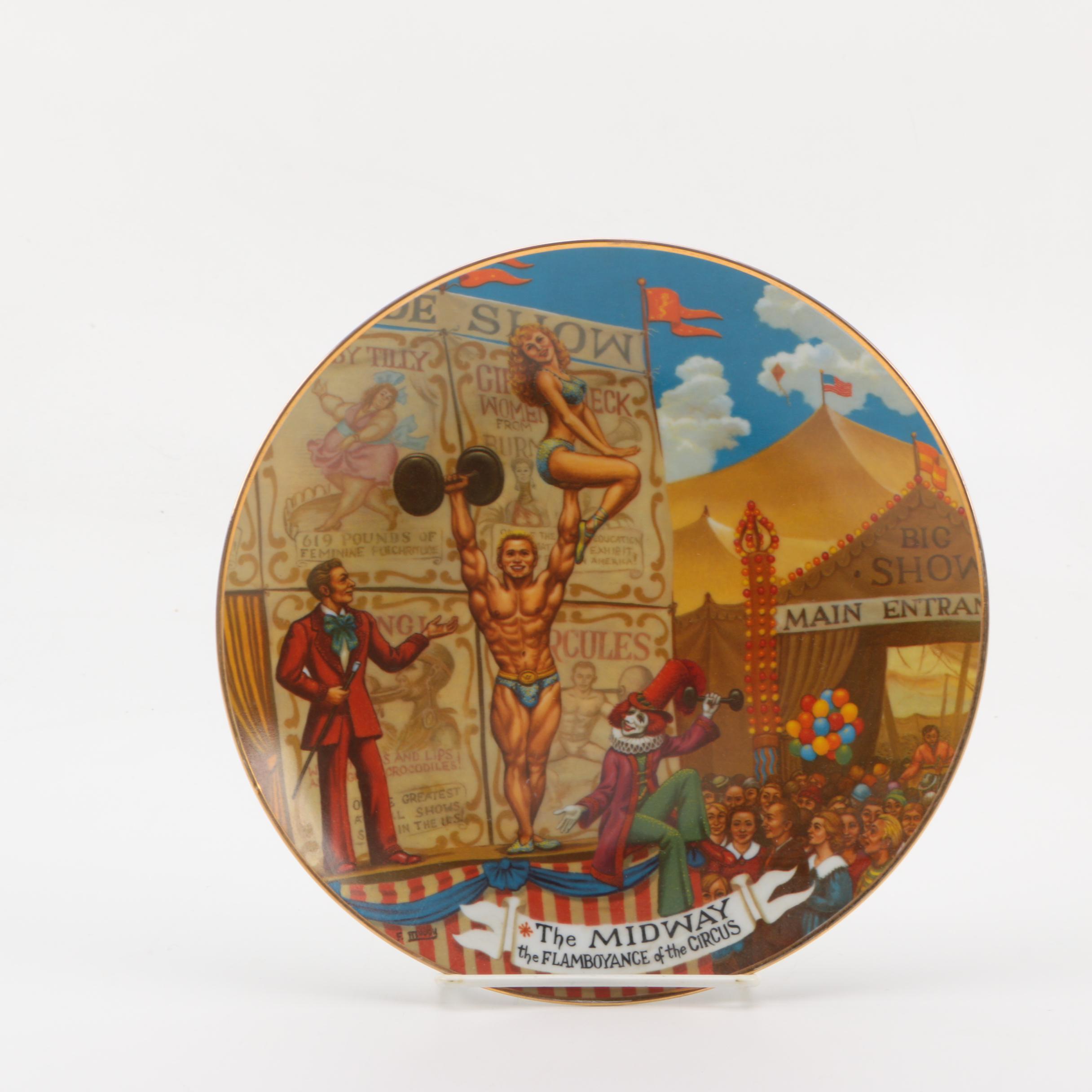 "The Midway" Ringling Bros. Limited Edition Collectible Plate