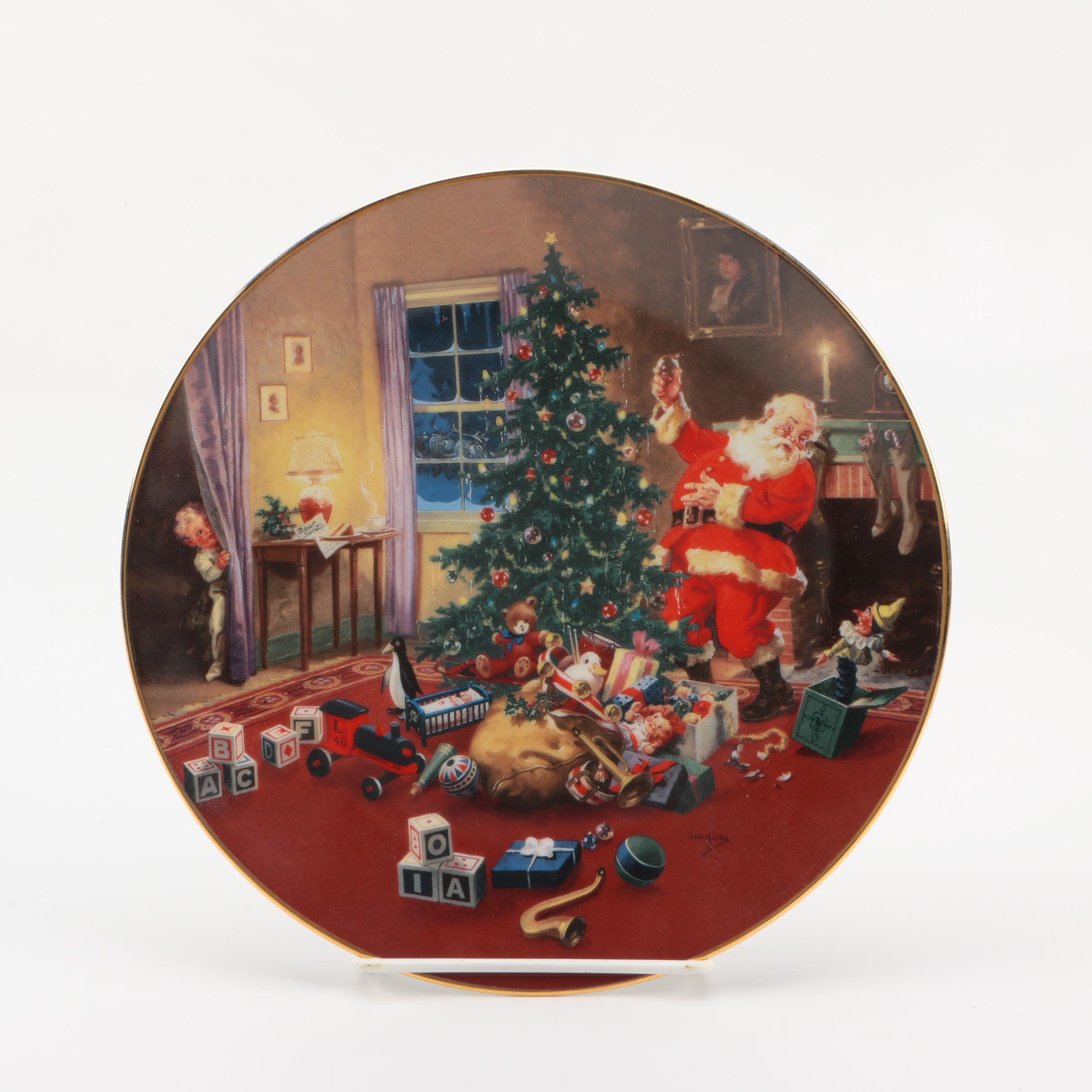 "A Christmas Eve Visitor" Collectible Plate