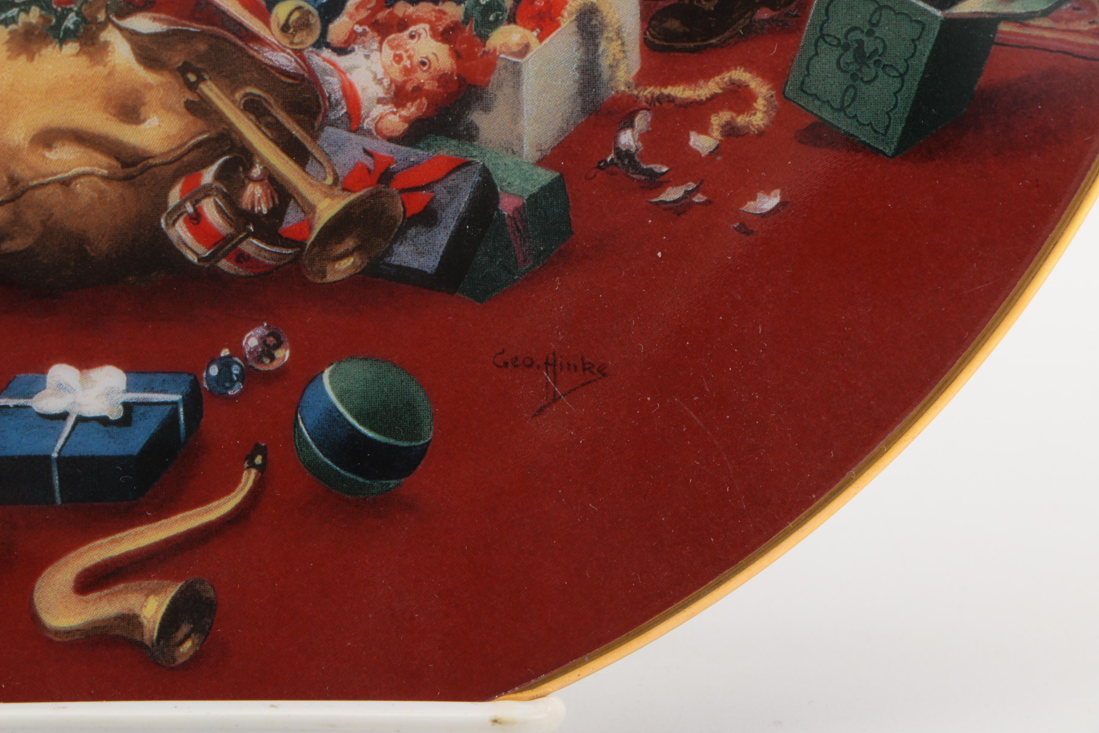 "A Christmas Eve Visitor" Collectible Plate