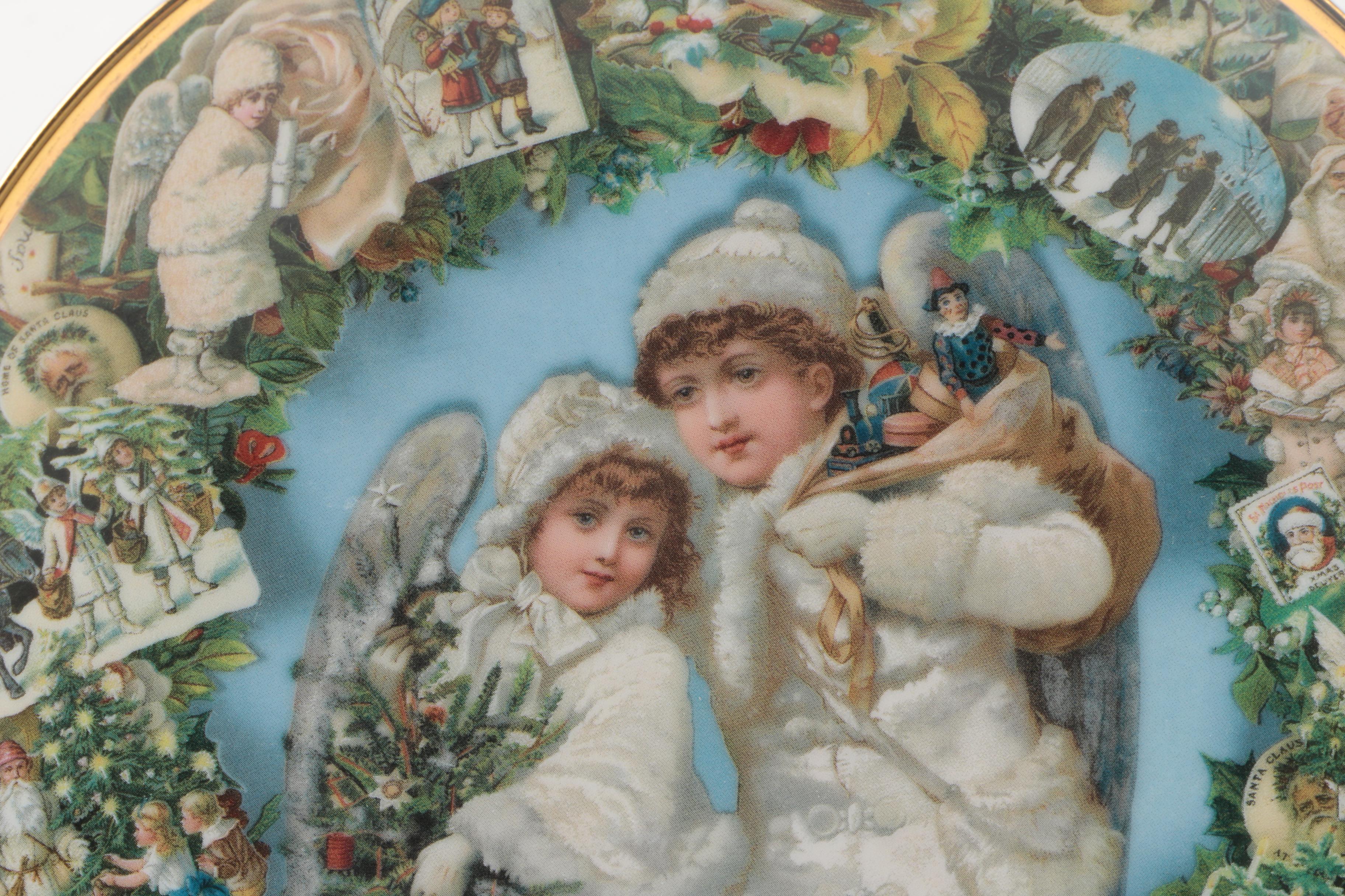 Porcelain "Christmas Angels" Commemorative Plate