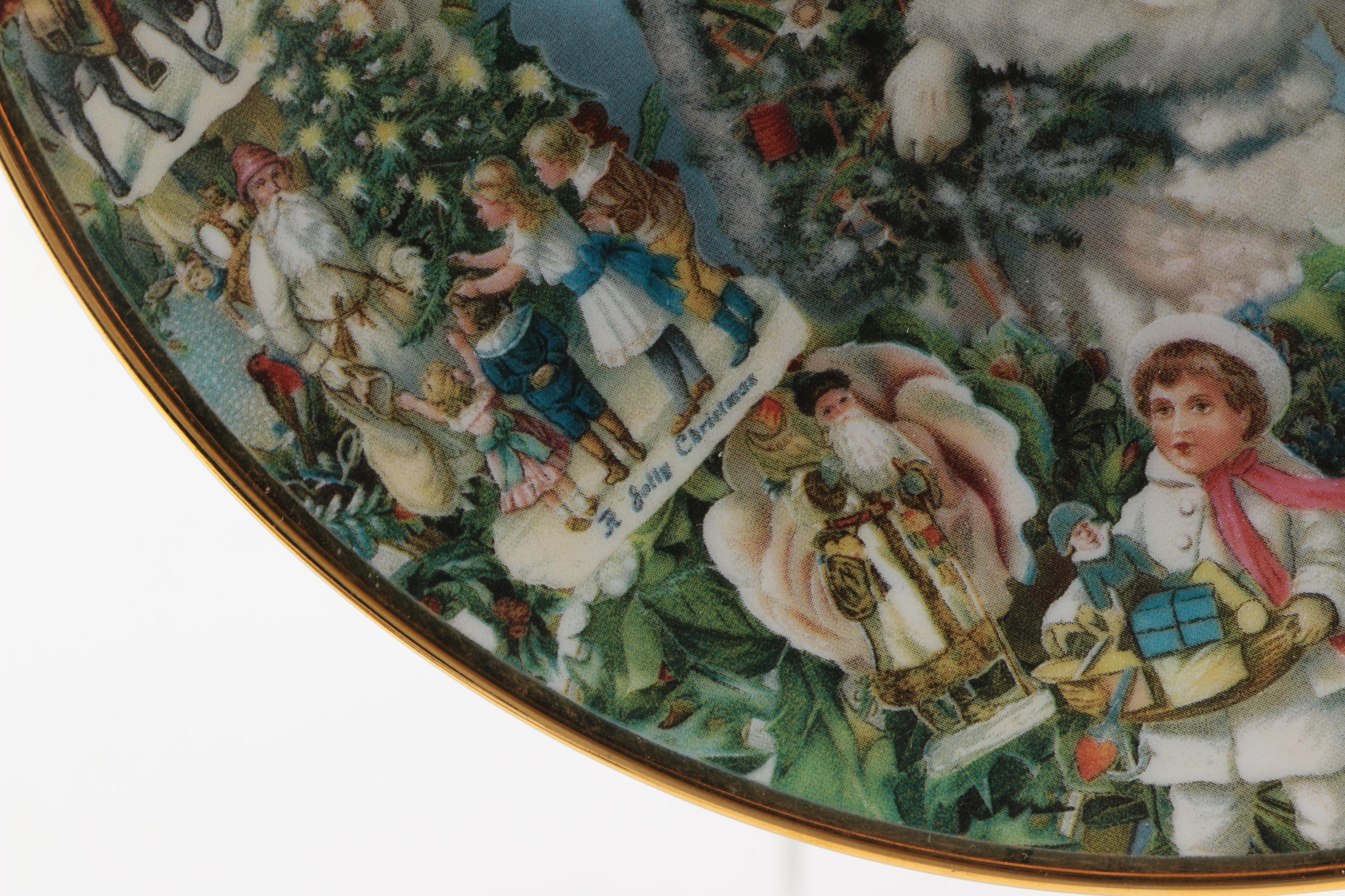 Porcelain "Christmas Angels" Commemorative Plate