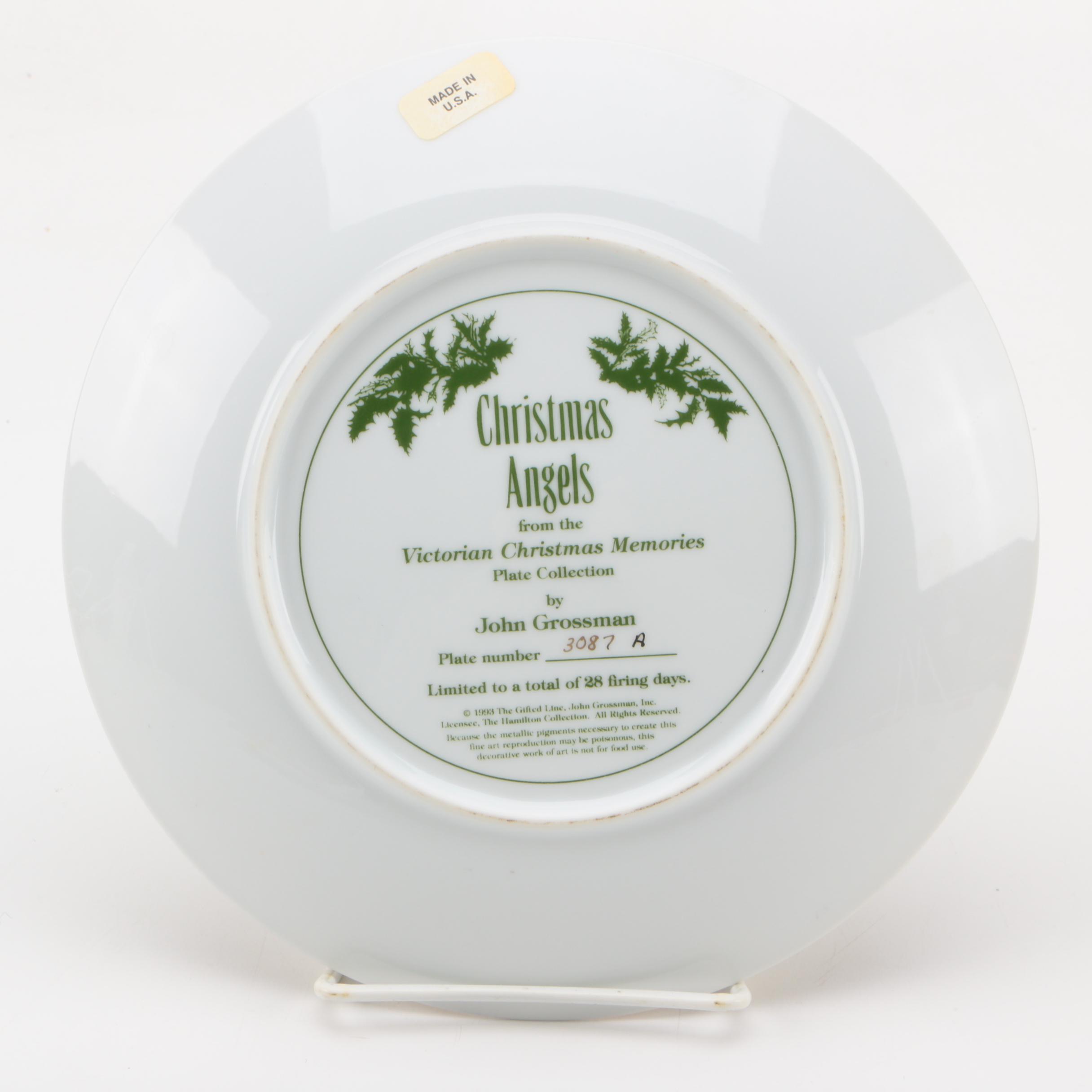 Porcelain "Christmas Angels" Commemorative Plate