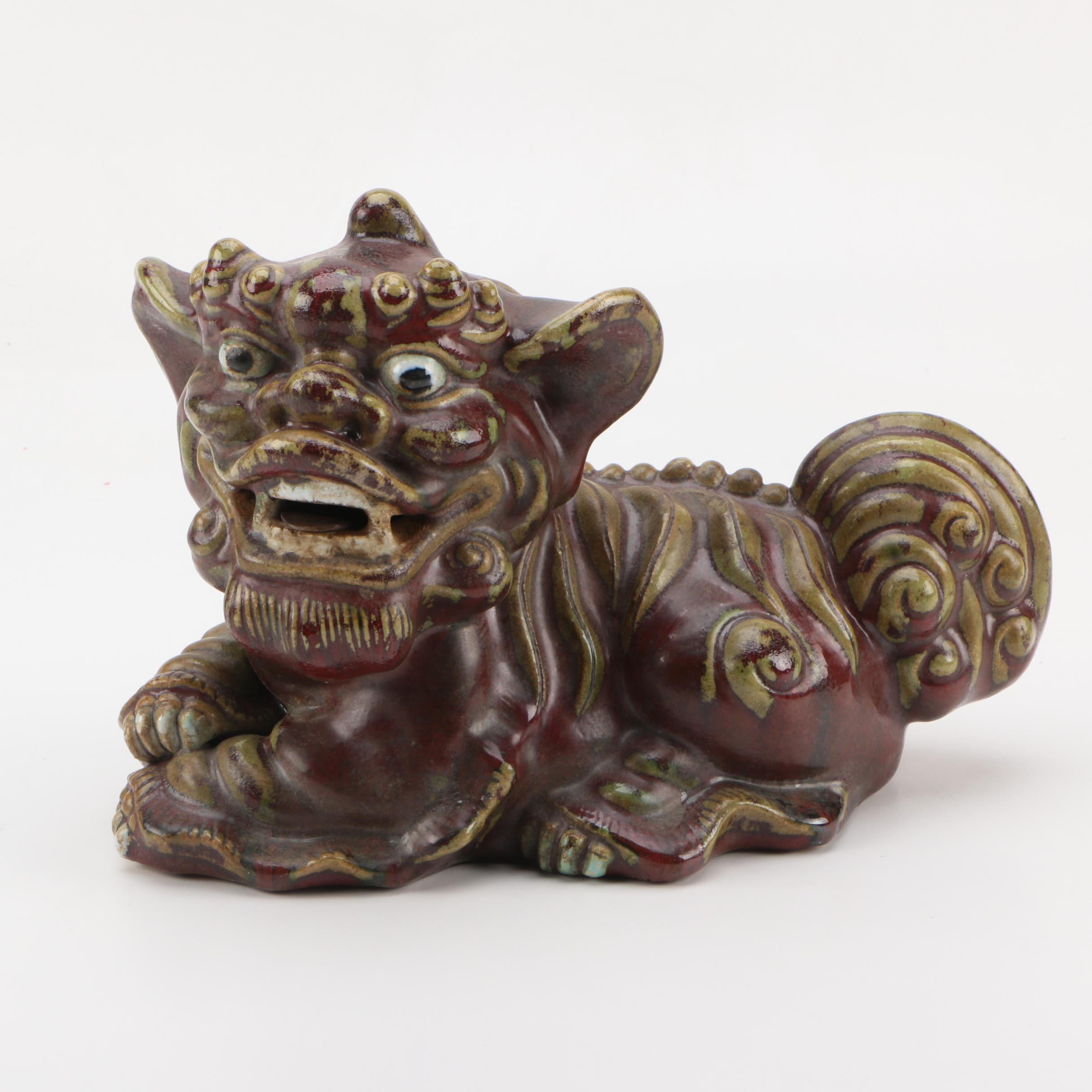 Chinese Style Ceramic Guardian Lion