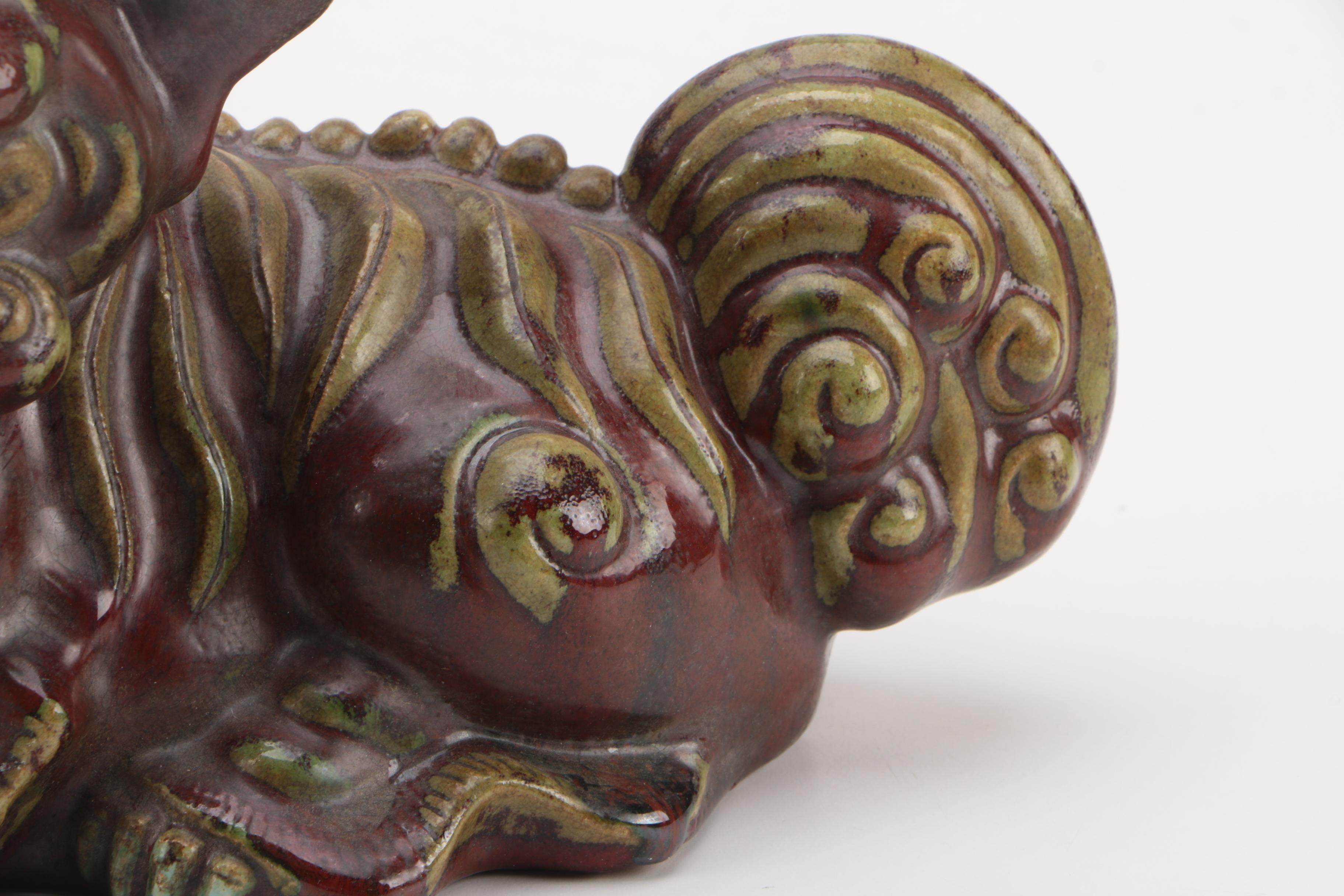 Chinese Style Ceramic Guardian Lion
