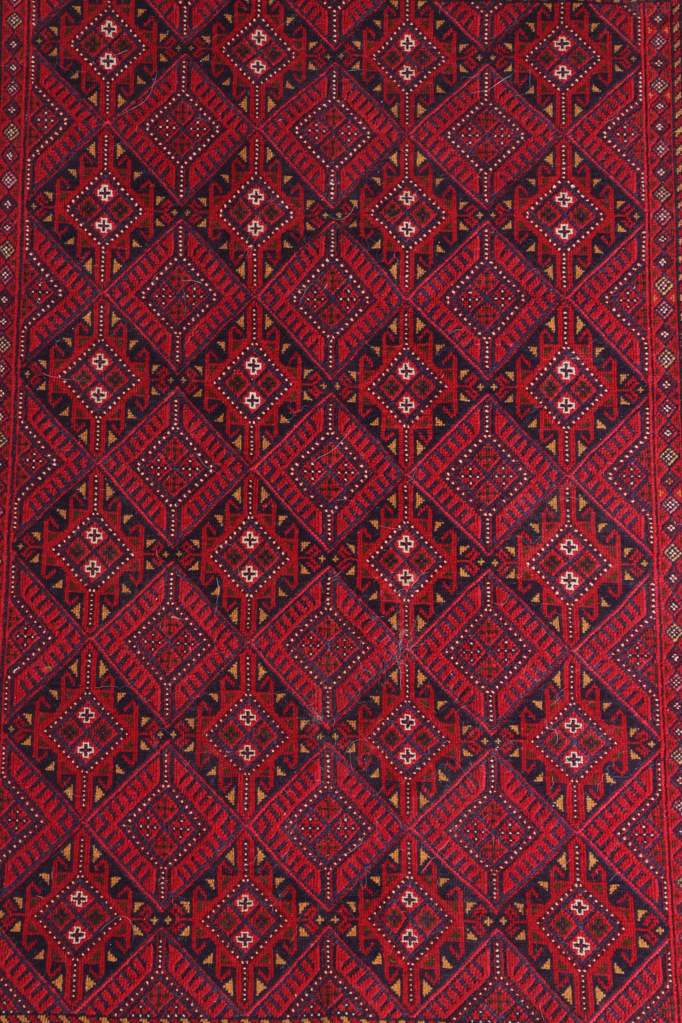 Handwoven Turkmen Wool Area Rug