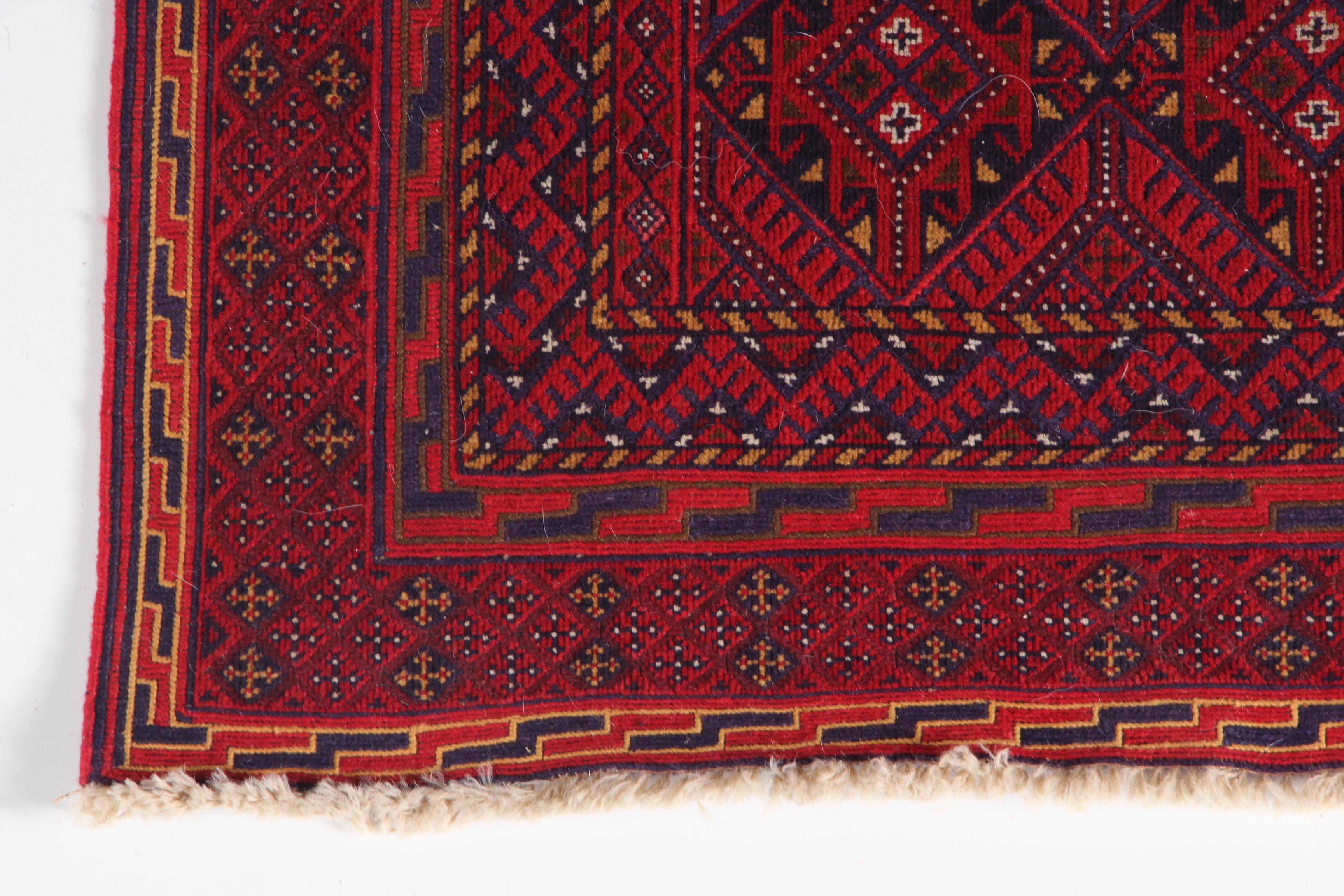 Handwoven Turkmen Wool Area Rug