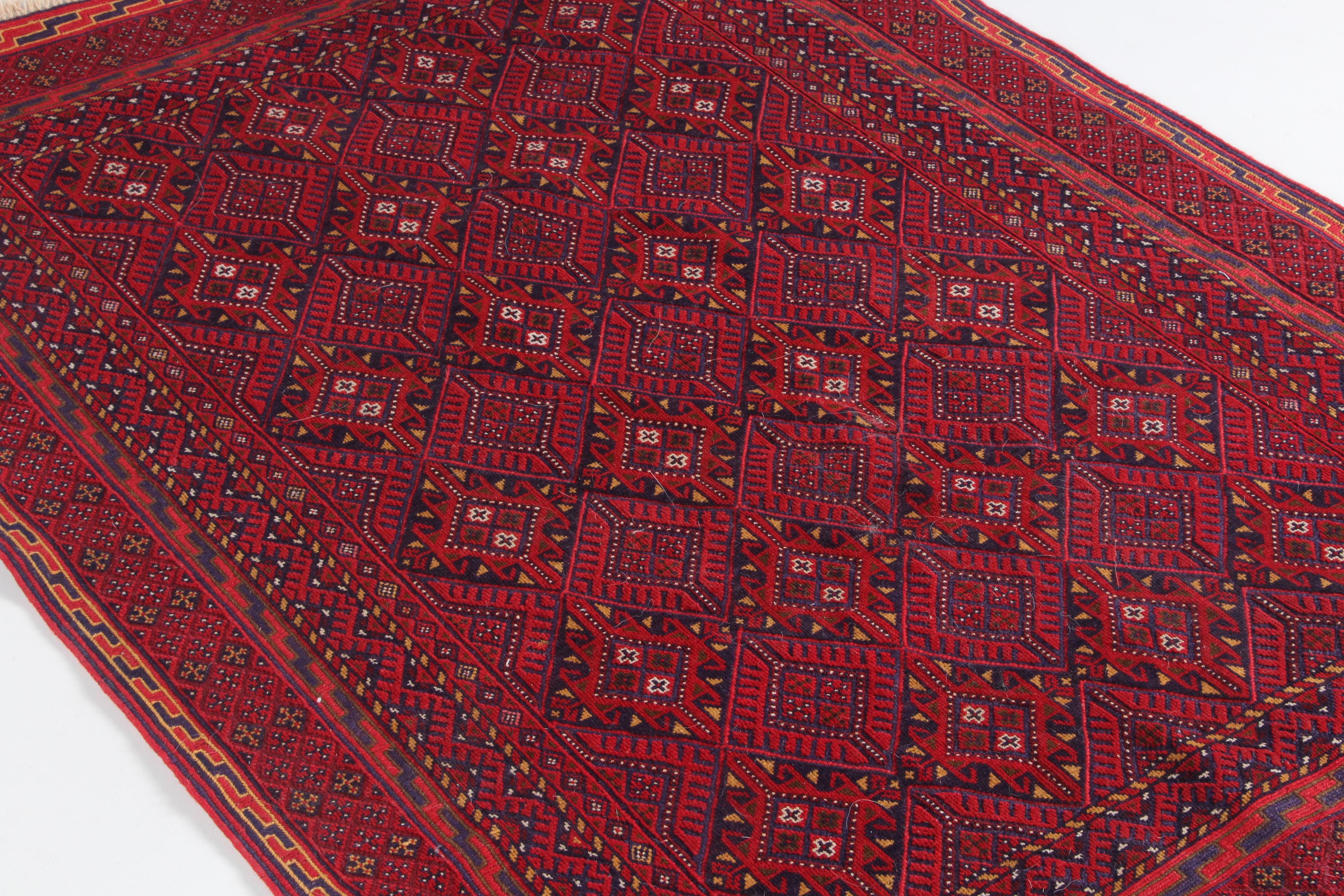 Handwoven Turkmen Wool Area Rug