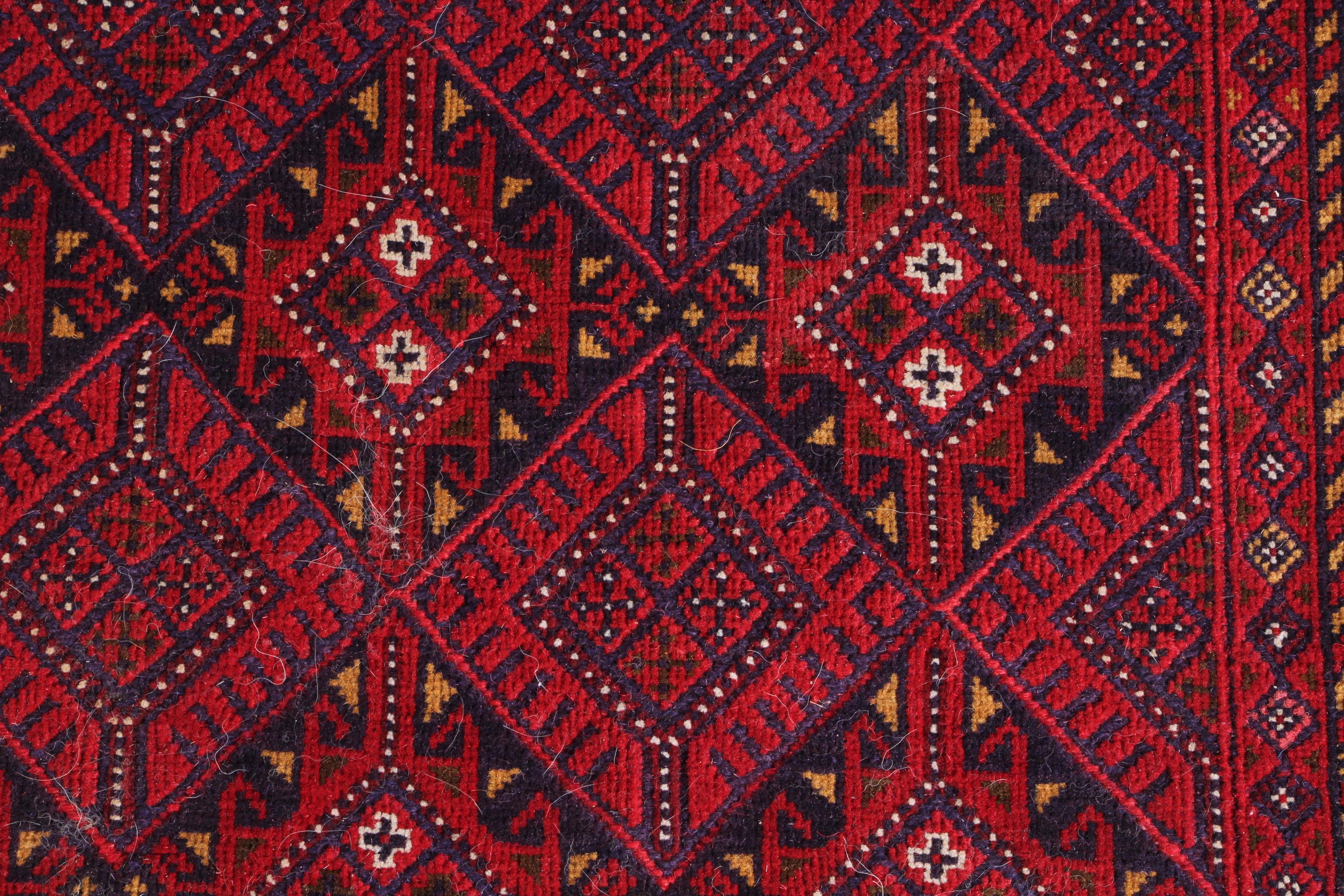 Handwoven Turkmen Wool Area Rug