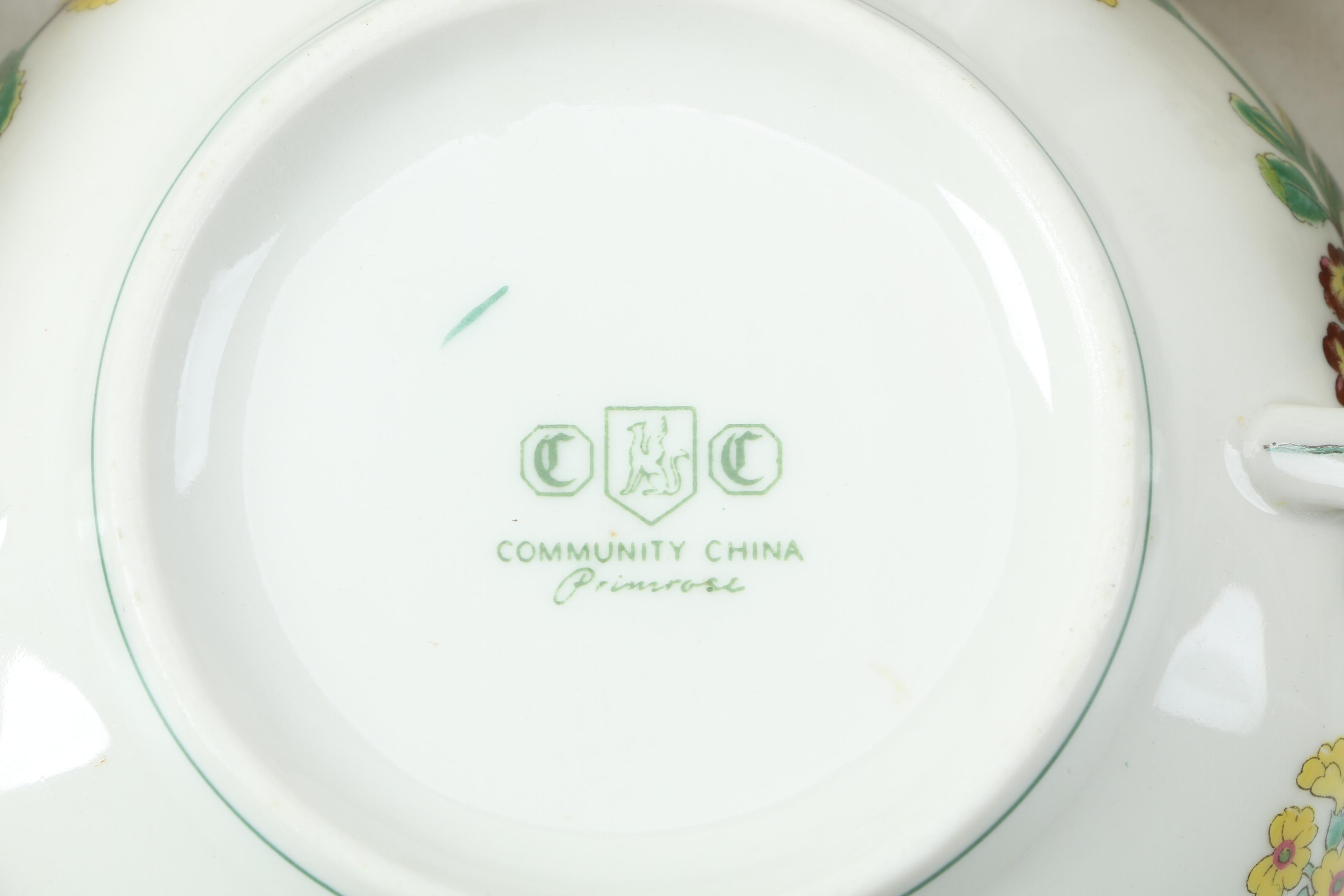 Community China "Primrose" Dinnerware