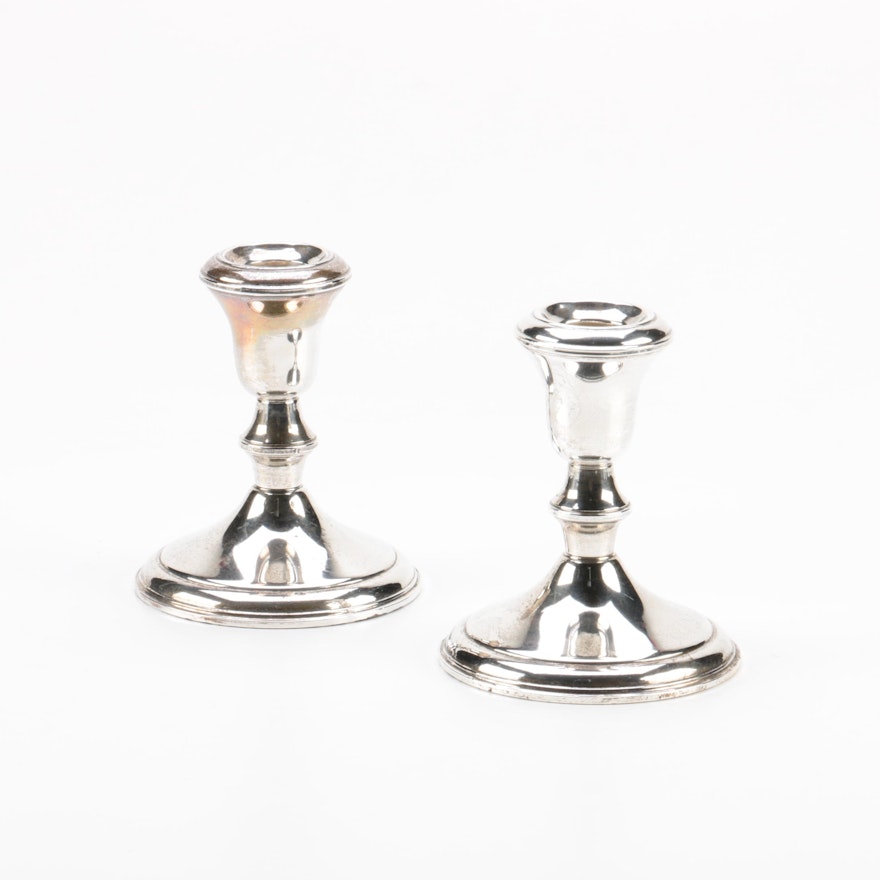 Lord Silver Inc. Weighted Sterling Silver Candleholders