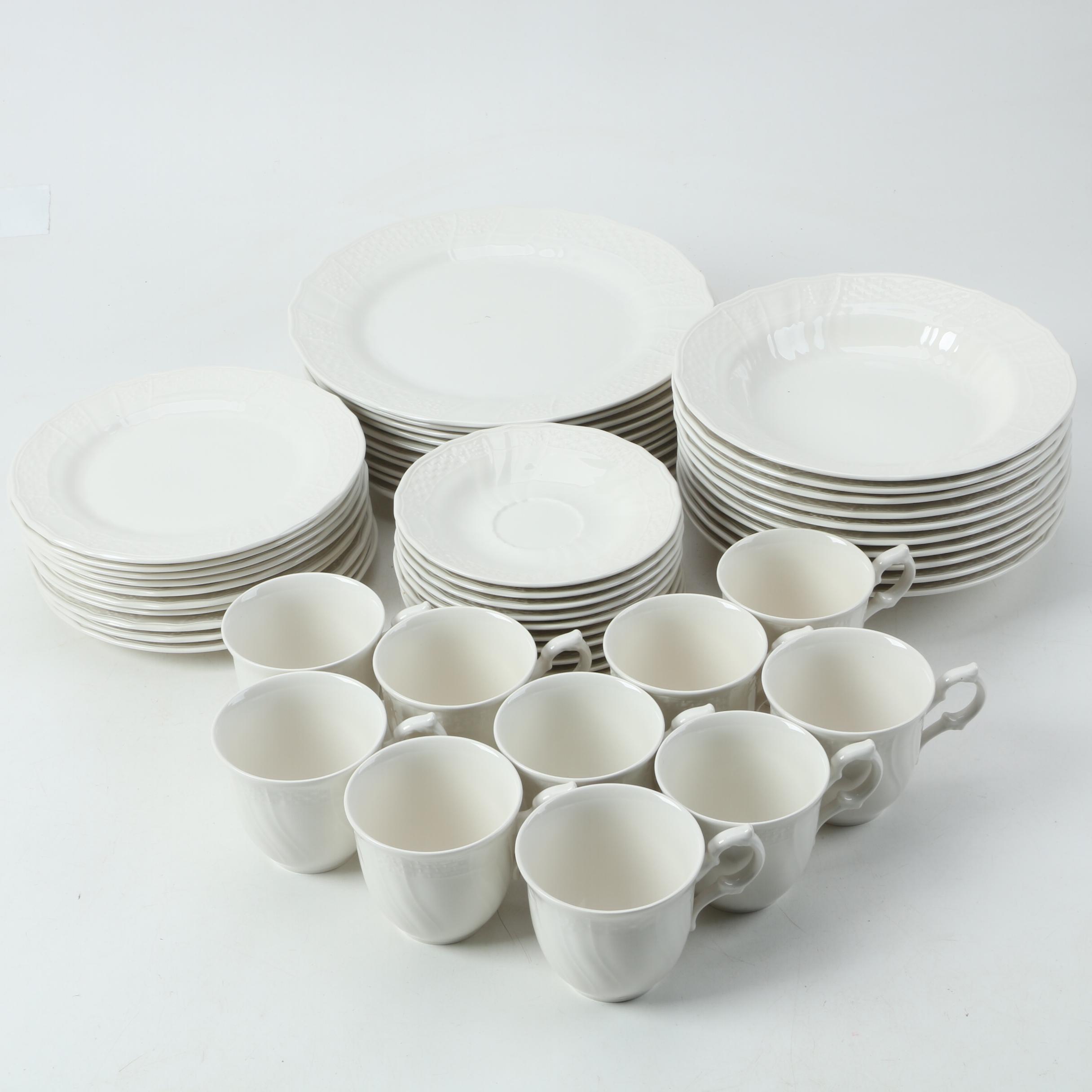 Vintage Mikasa "Renaissance White" Dinnerware 1980s