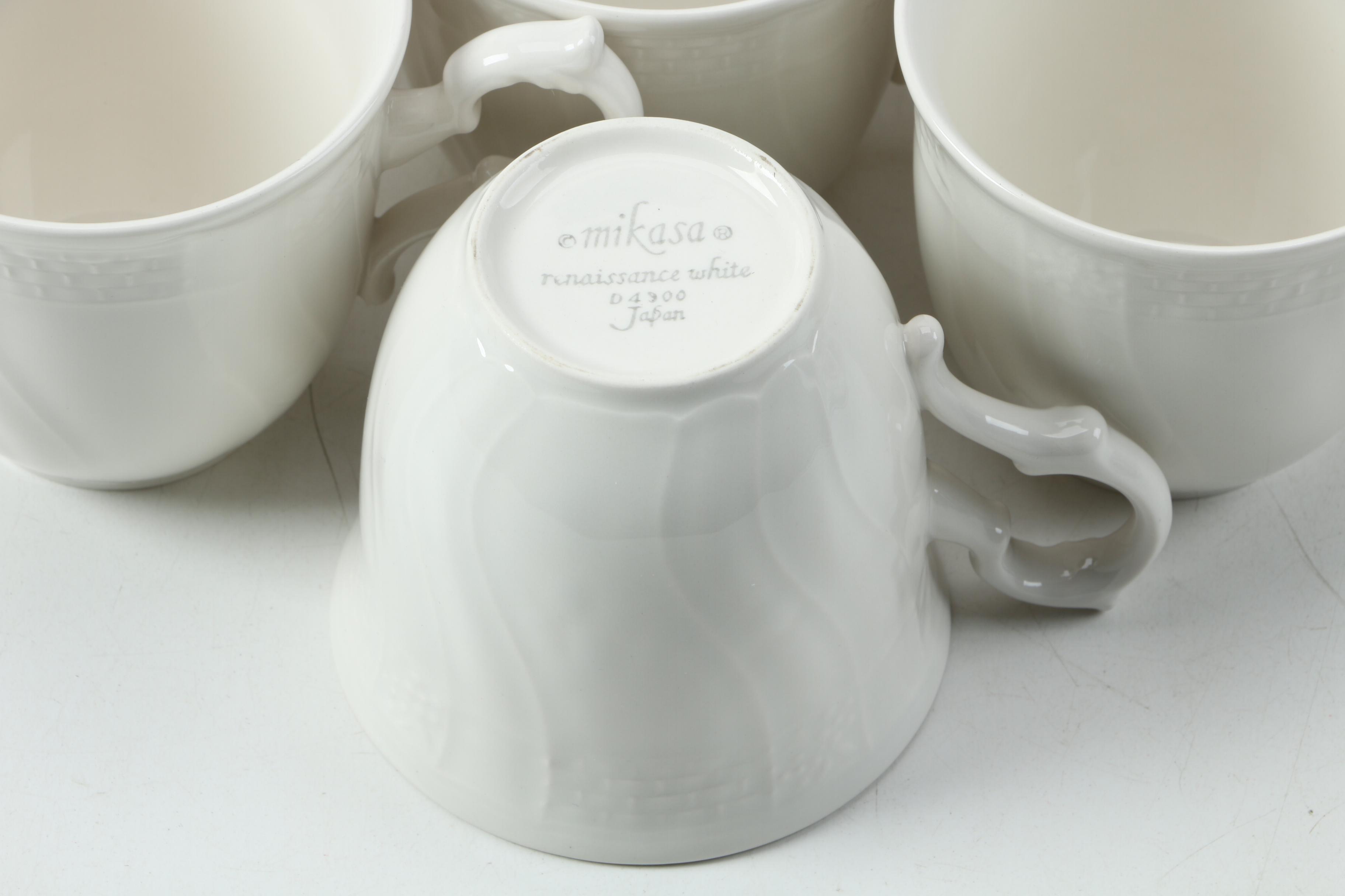 Vintage Mikasa "Renaissance White" Dinnerware 1980s