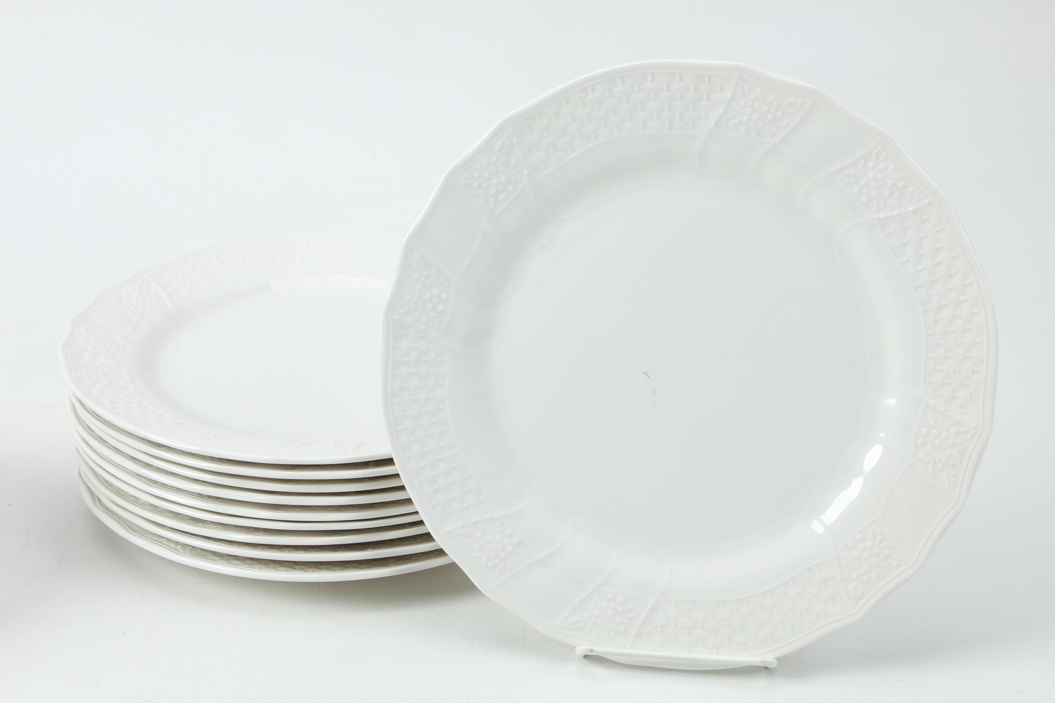 Vintage Mikasa "Renaissance White" Dinnerware 1980s