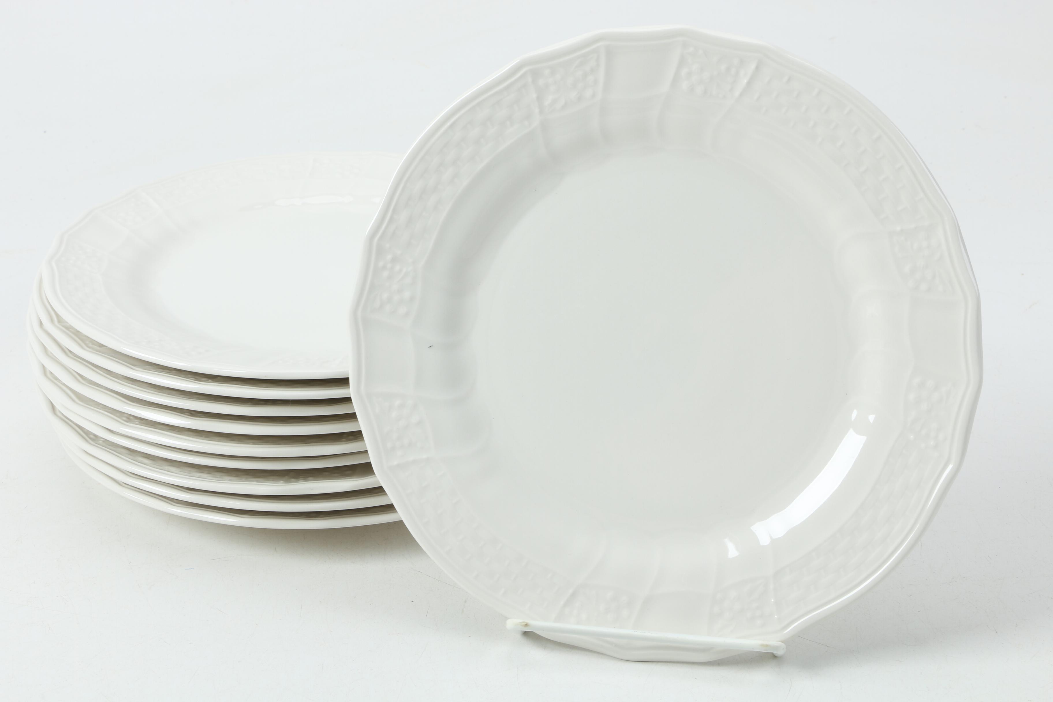 Vintage Mikasa "Renaissance White" Dinnerware 1980s