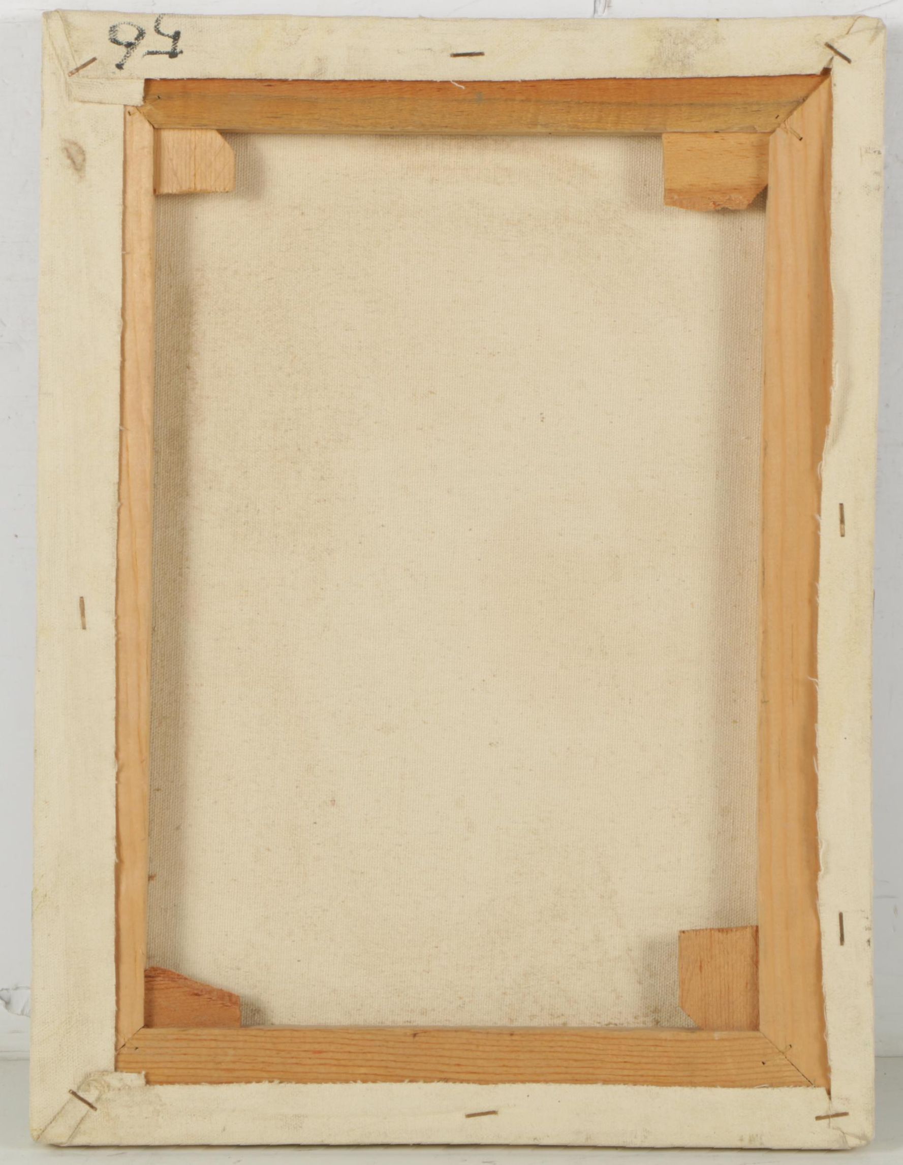 Johnson Oil Painting of Still Life with Pear, Apples and Grapes