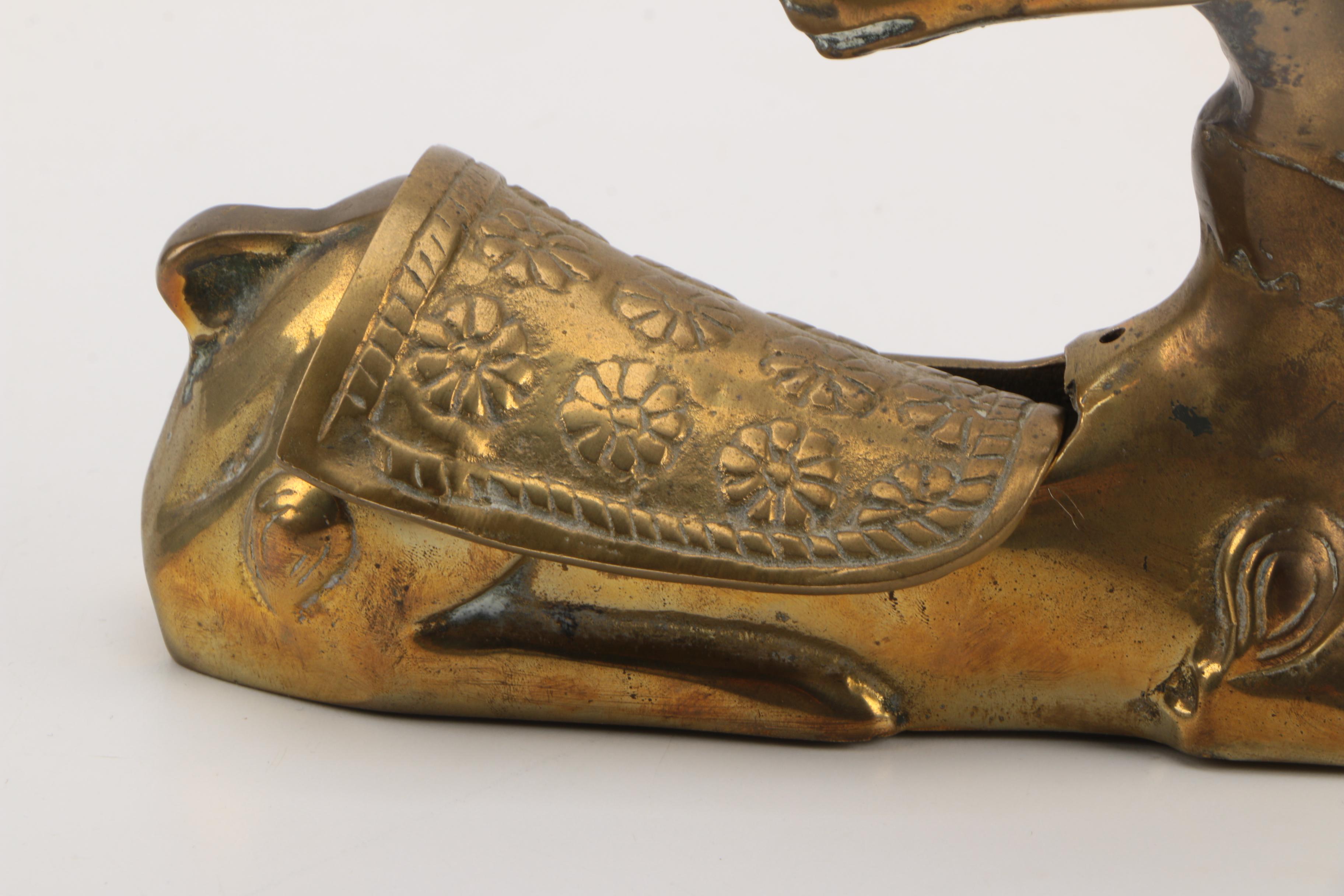 Brass Bird and Deer Figurines