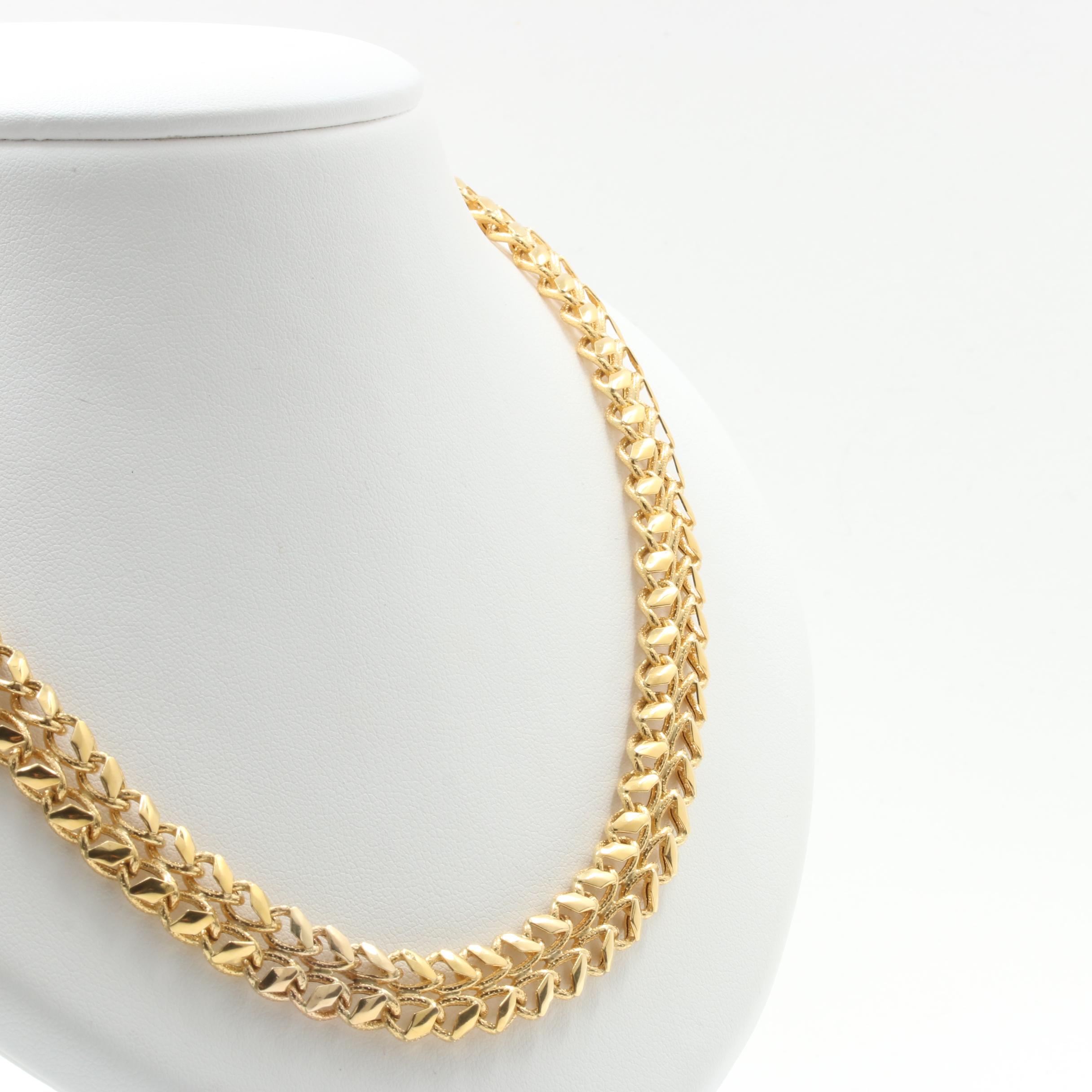 Aurafin 14K Yellow Gold Necklace