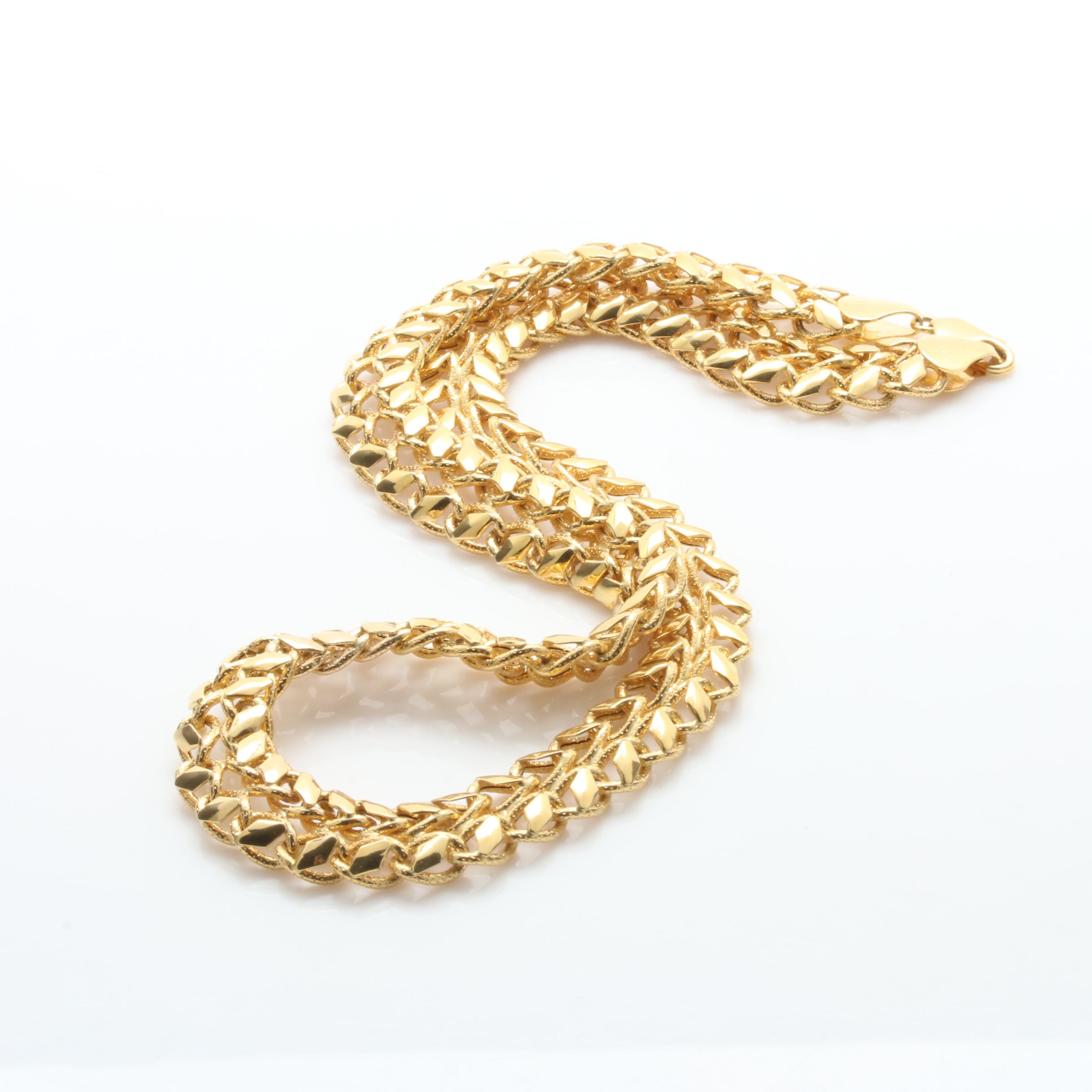 Aurafin 14K Yellow Gold Necklace