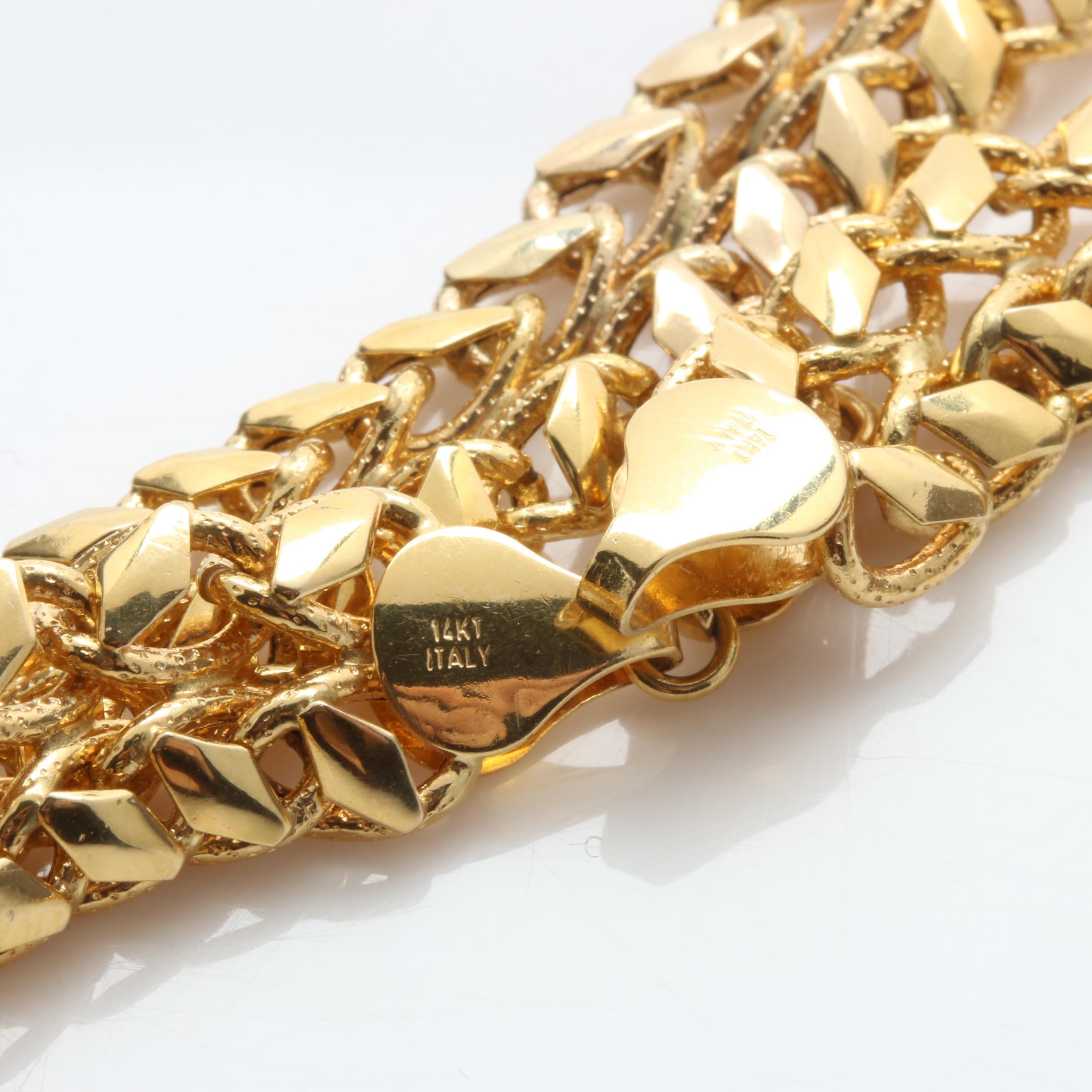 Aurafin 14K Yellow Gold Necklace