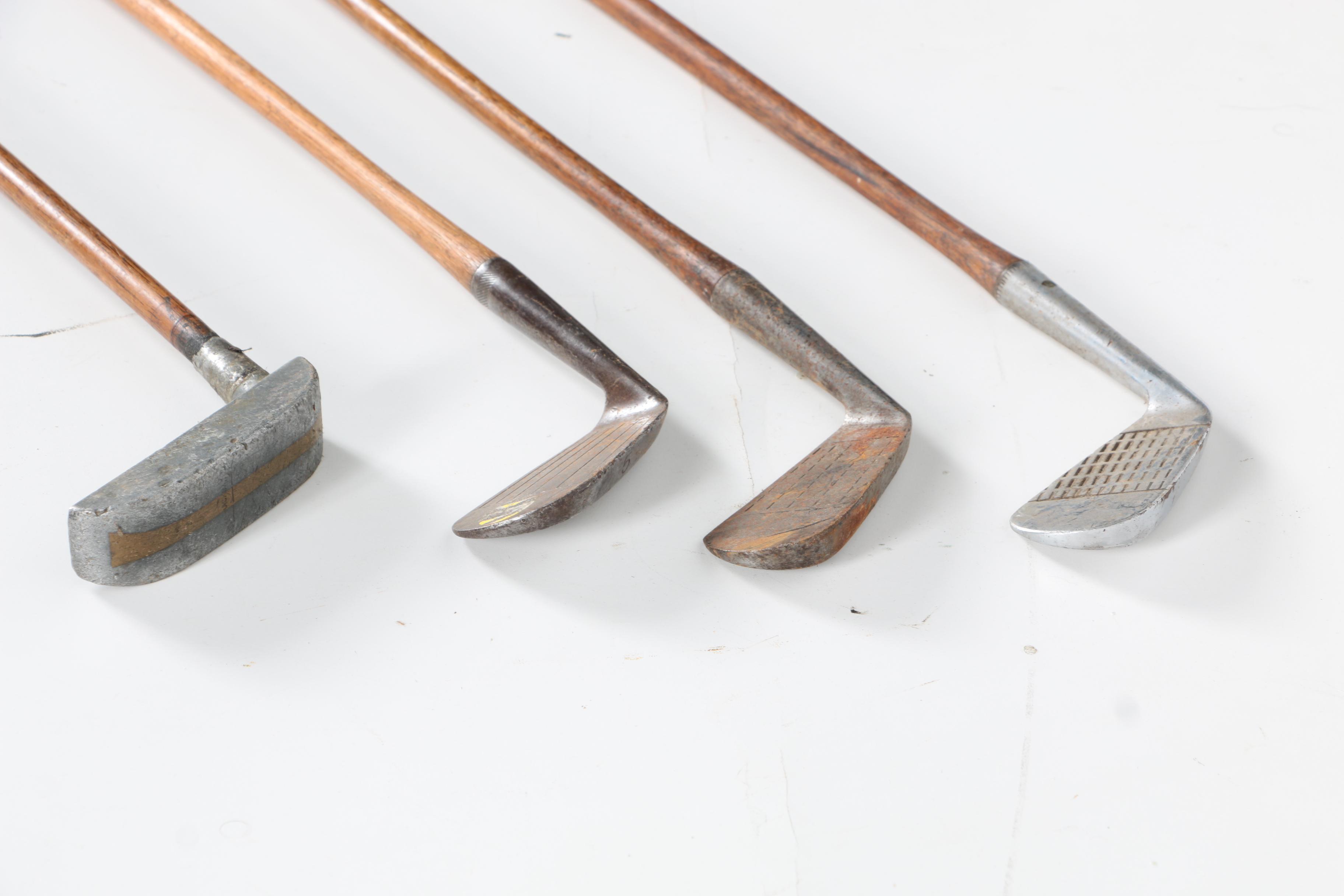 Vintage Mid Iron Golf Clubs with Putter