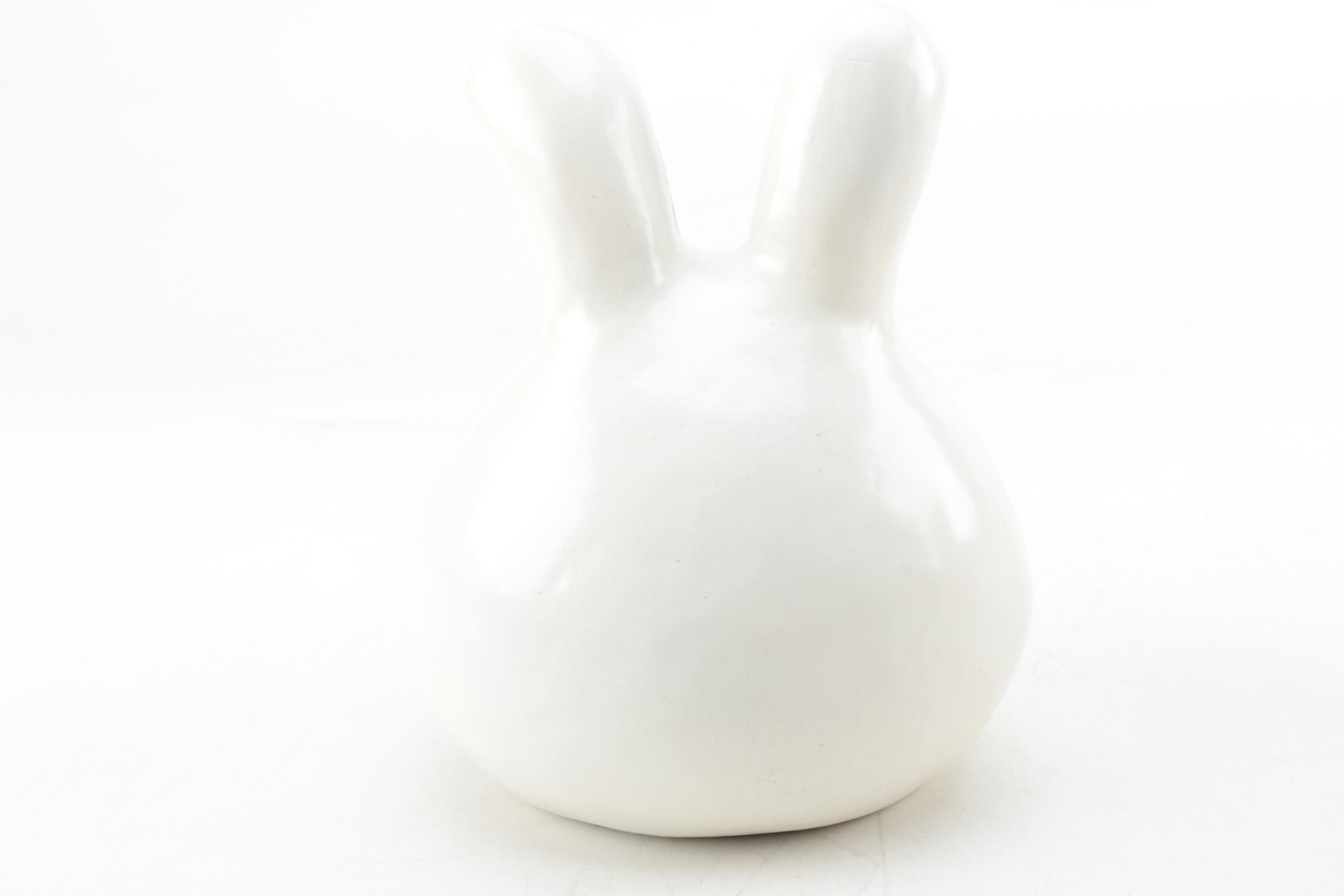 Fox Cookie Jar and Bunny Figurine