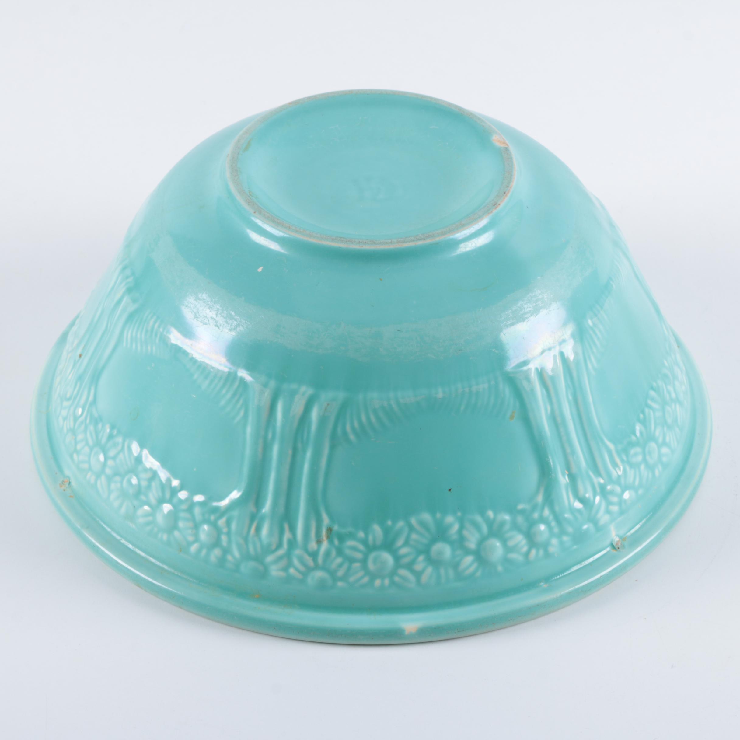 Vintage Homer Laughlin "Apple Tree Green" Nesting Bowl Set