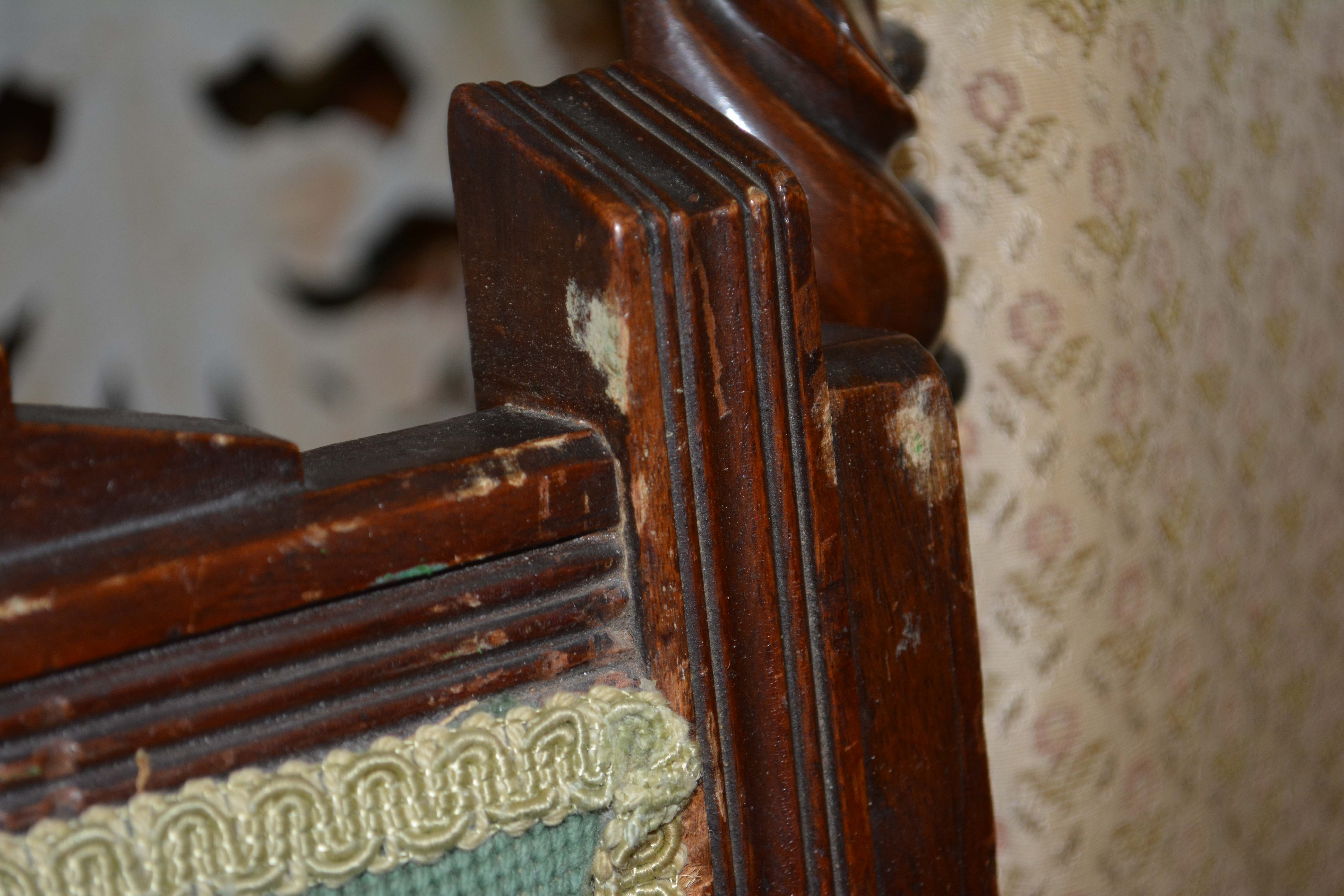 Eastlake Platform Rocking Chair with Needlepoint