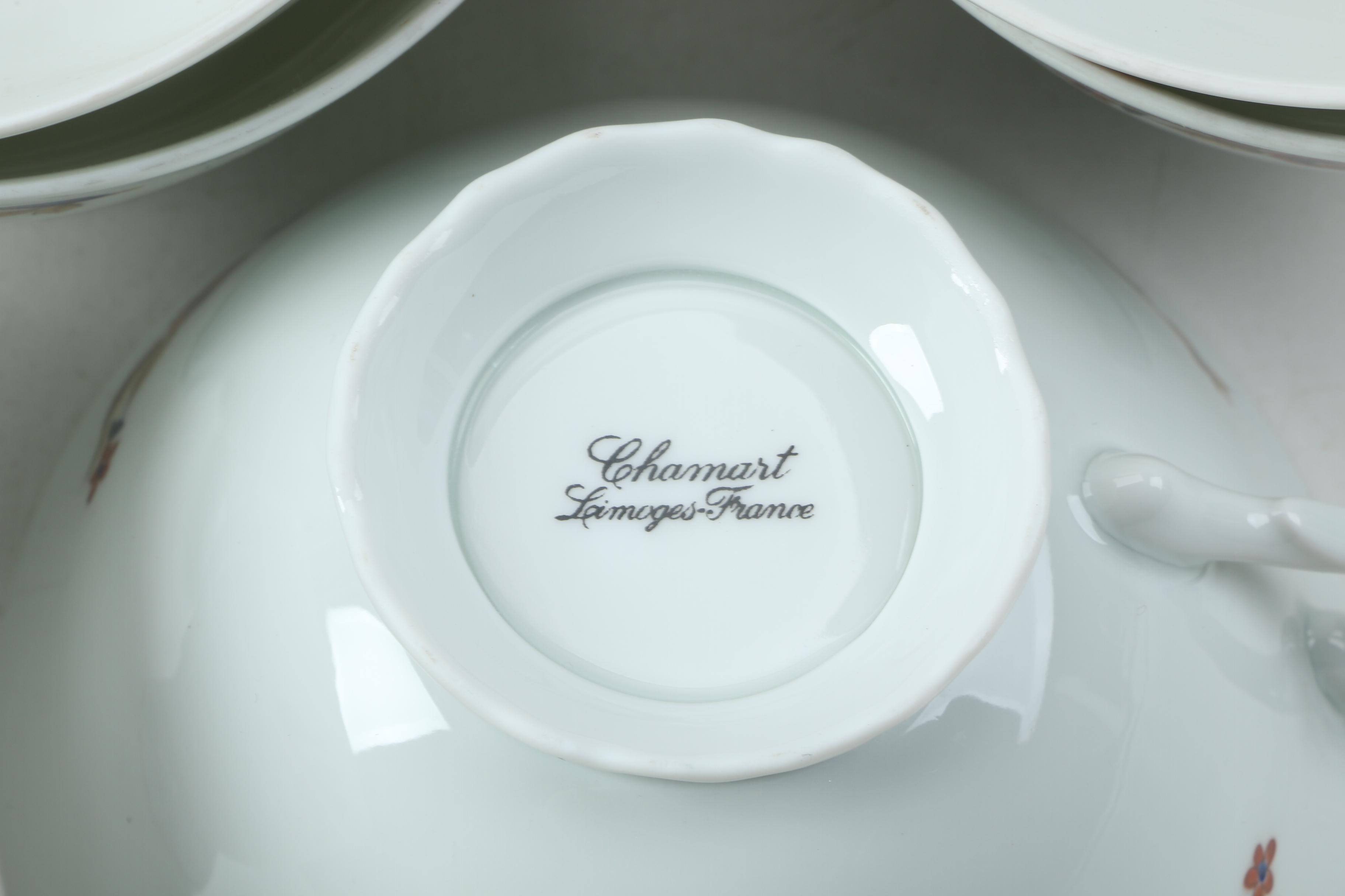 Chamart Limoges Porcelain Tea and Dinnerware