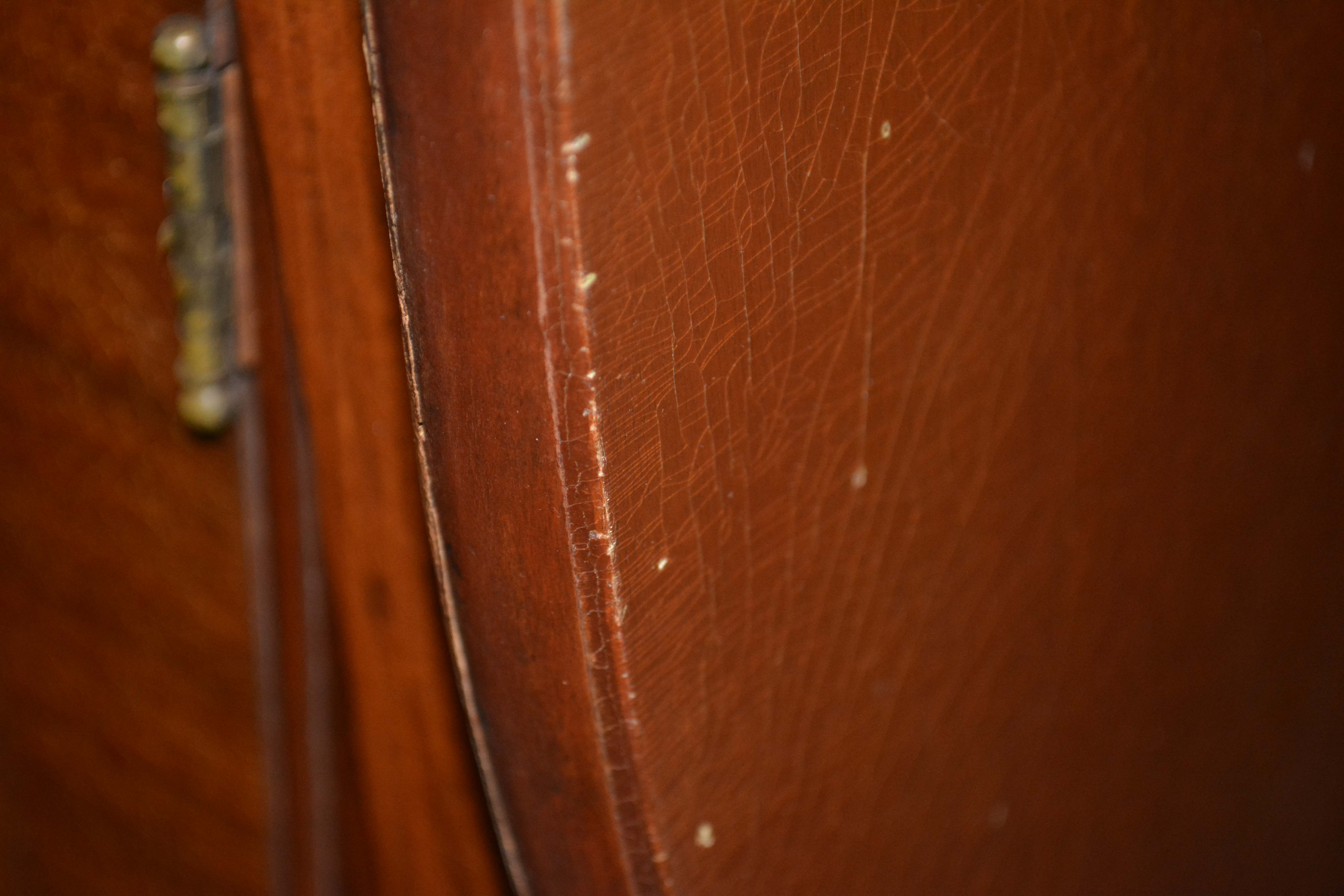 Vintage Colonial Style Walnut Drop-Leaf Buffet