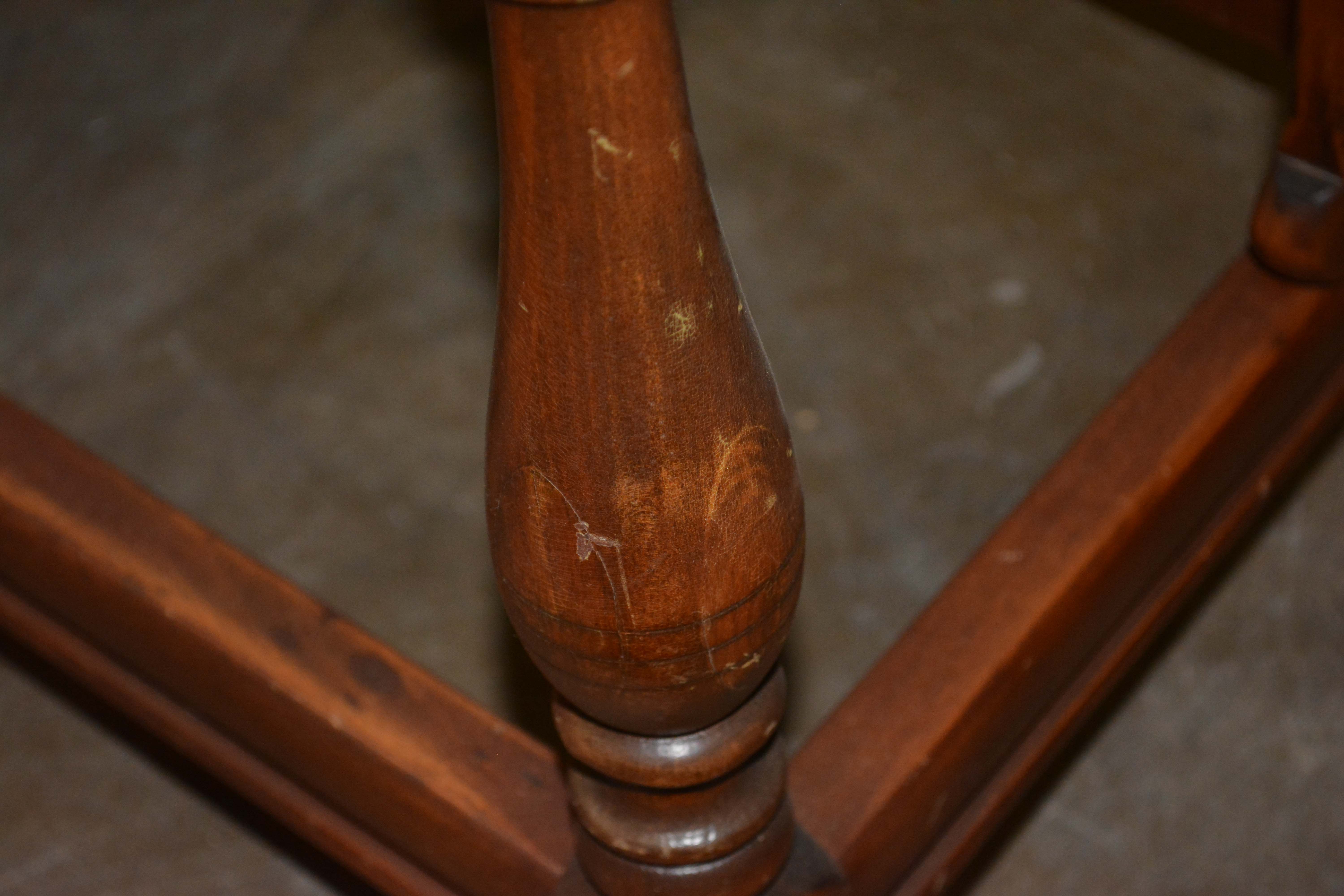 Vintage Colonial Style Walnut Drop-Leaf Buffet